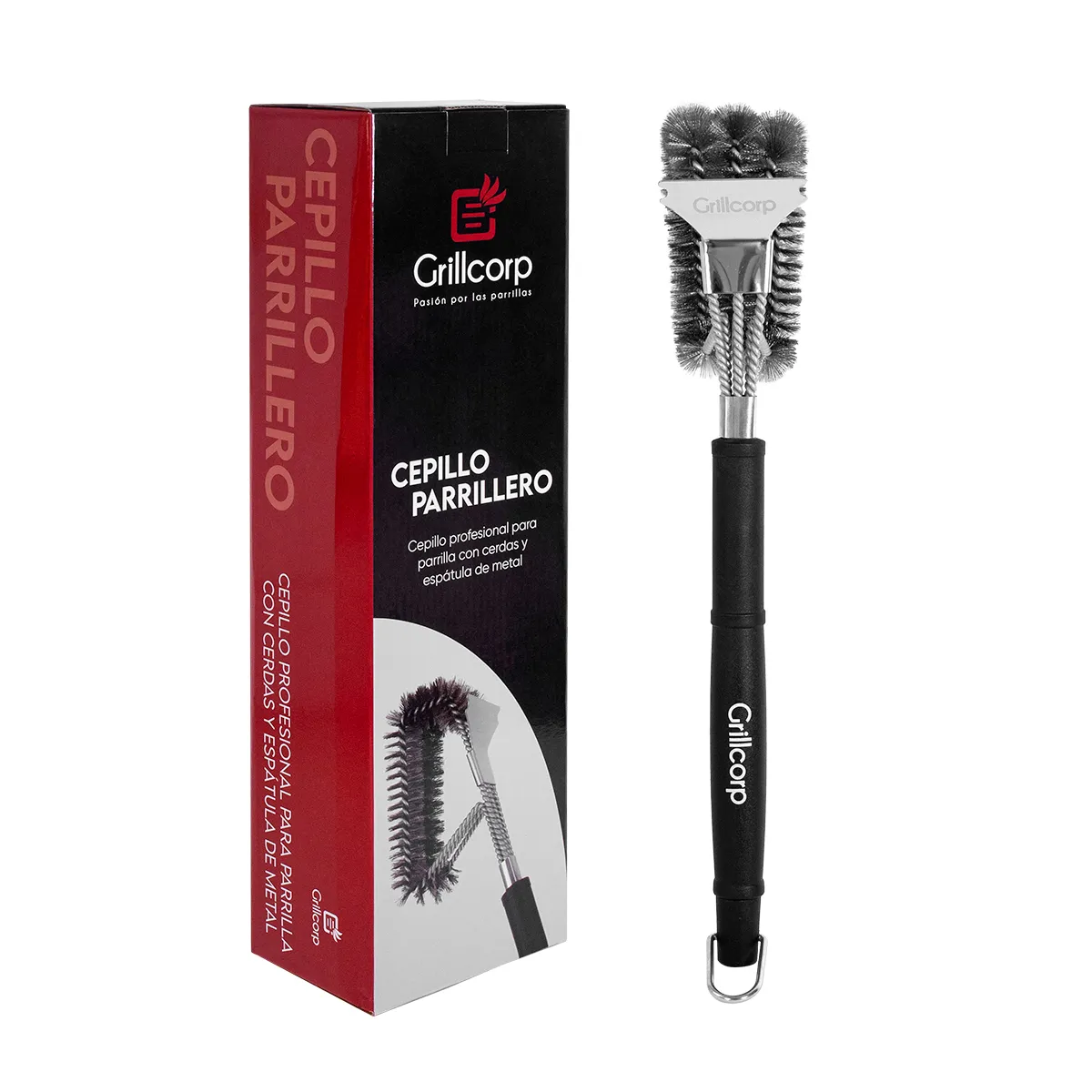 GRILLCORP - Cepillo Profesional para Parrilla Grillcorp