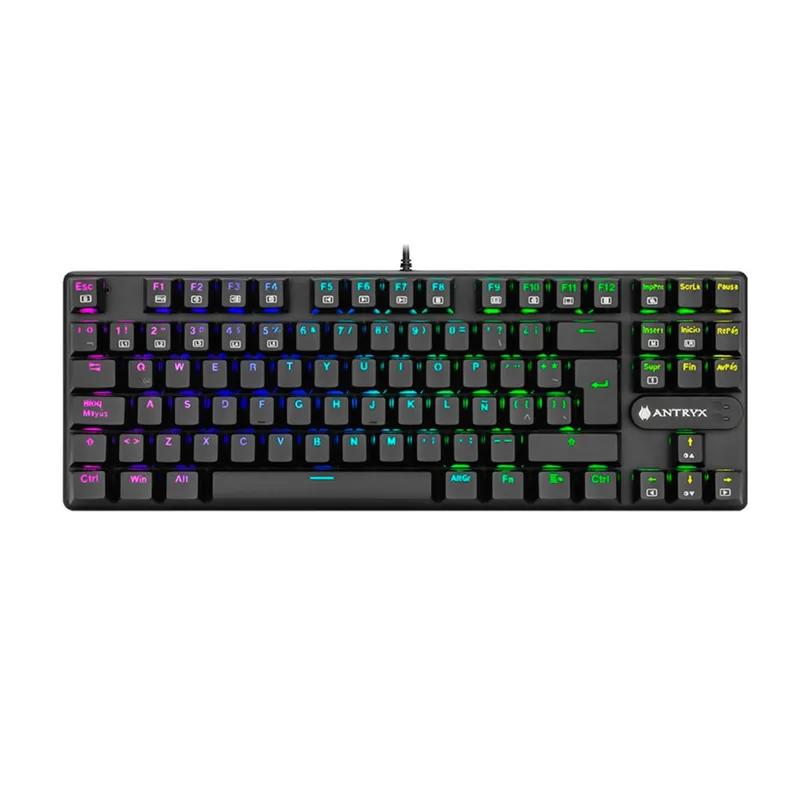 ANTRYX - TECLADO MECANICO GAMING ANTRYX CHROME STORM MK830 PN AMK-CS830KBR-SP