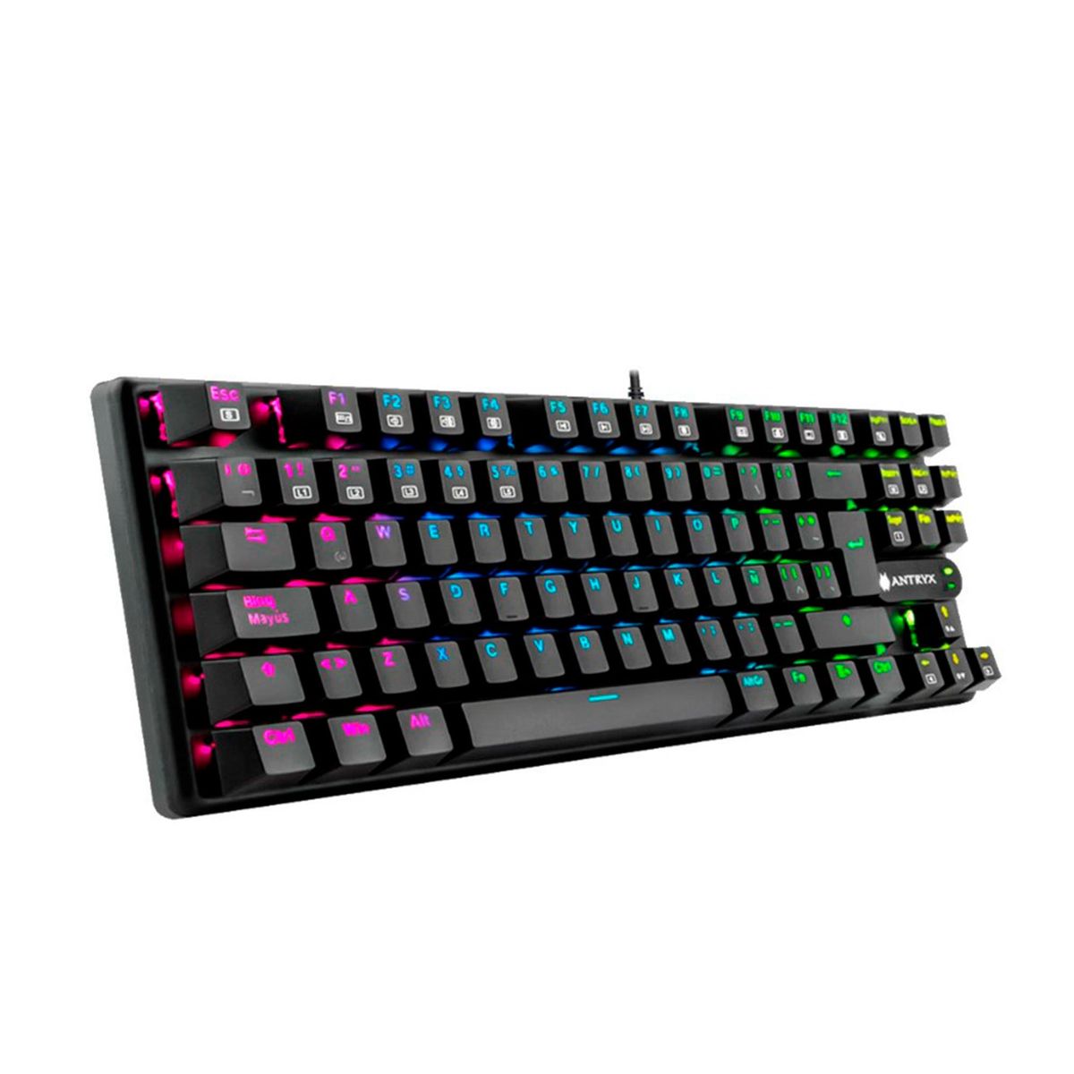 ANTRYX - TECLADO MECANICO GAMING ANTRYX CHROME STORM MK830 PN AMK-CS830KBR-SP