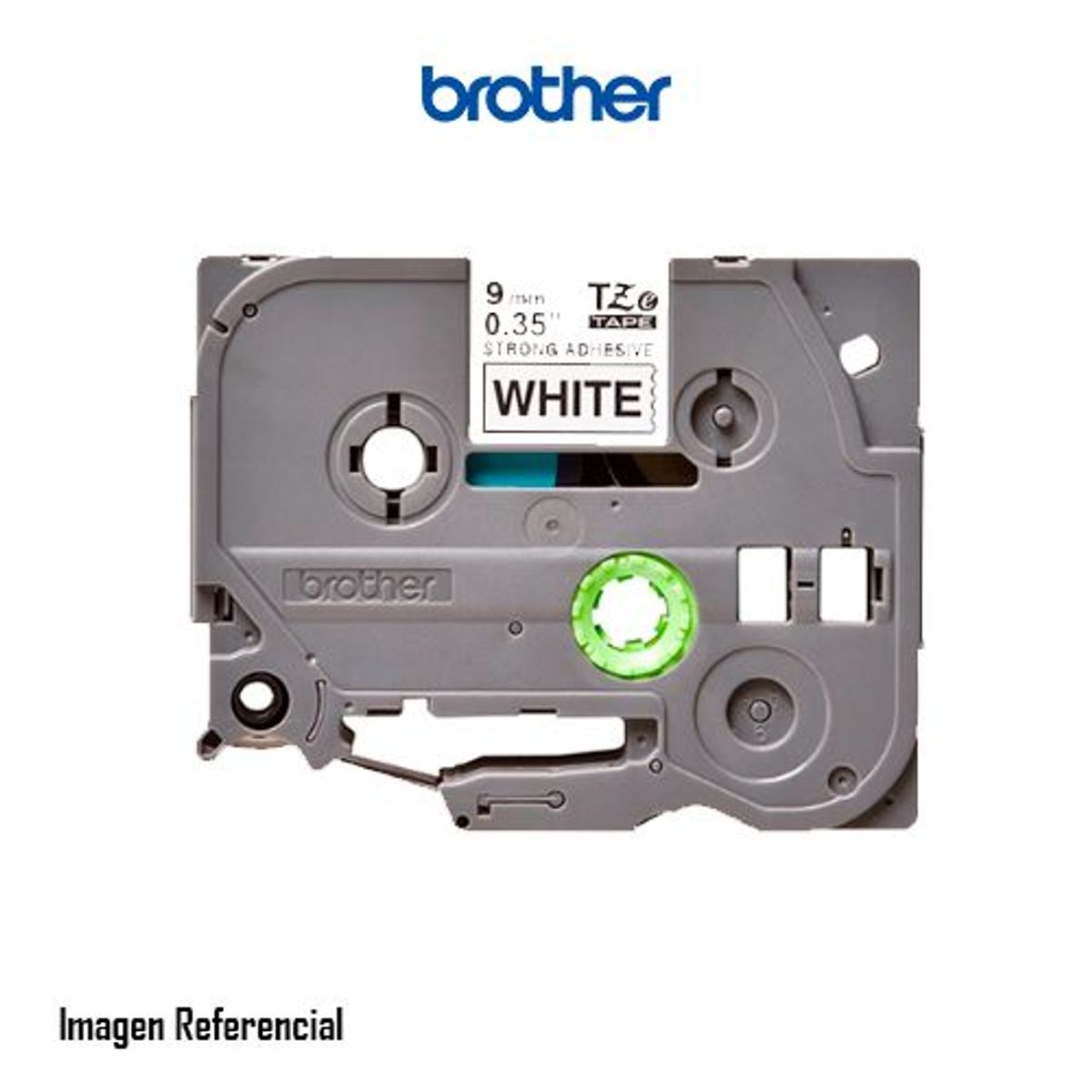BROTHER - CINTA BROTHER TZE-S221 NEGRO SOBRE BLANCO P/N: TZES221