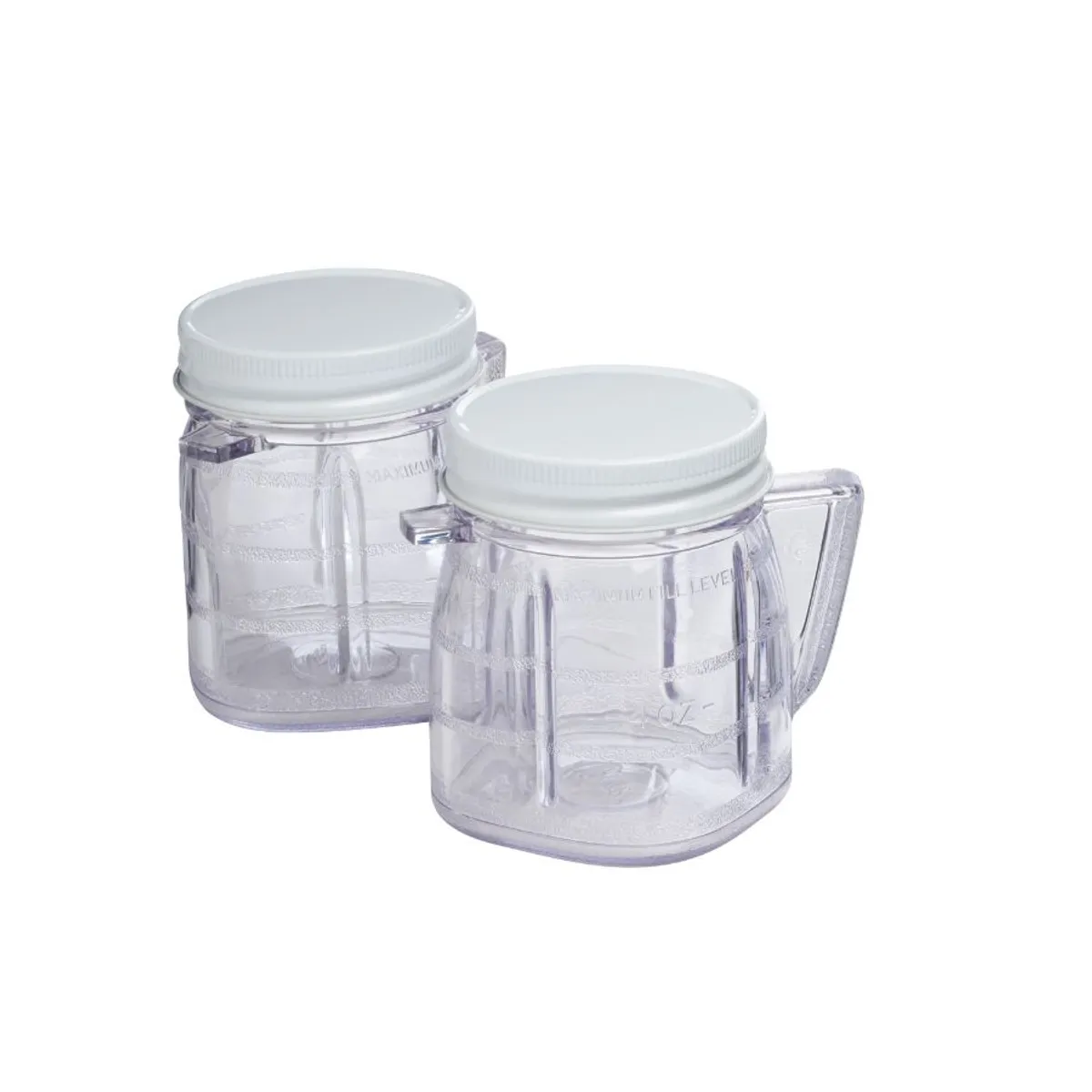 OSTER - 2 Mini jarras con tapa Blanca para Licuadoras Oster de 4oz