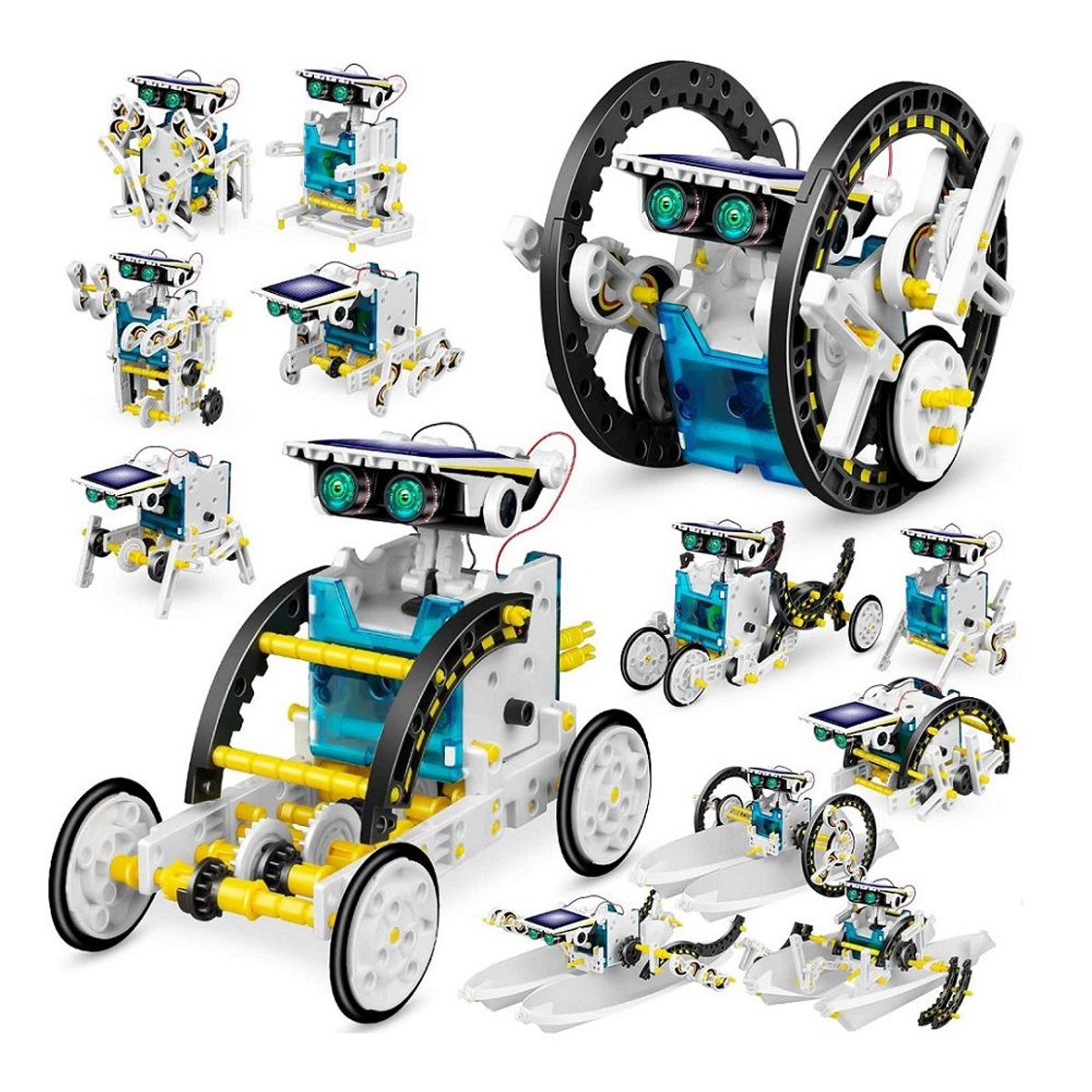 GENERICO - Kit Robot Solar Armable Didáctico 13 en 1