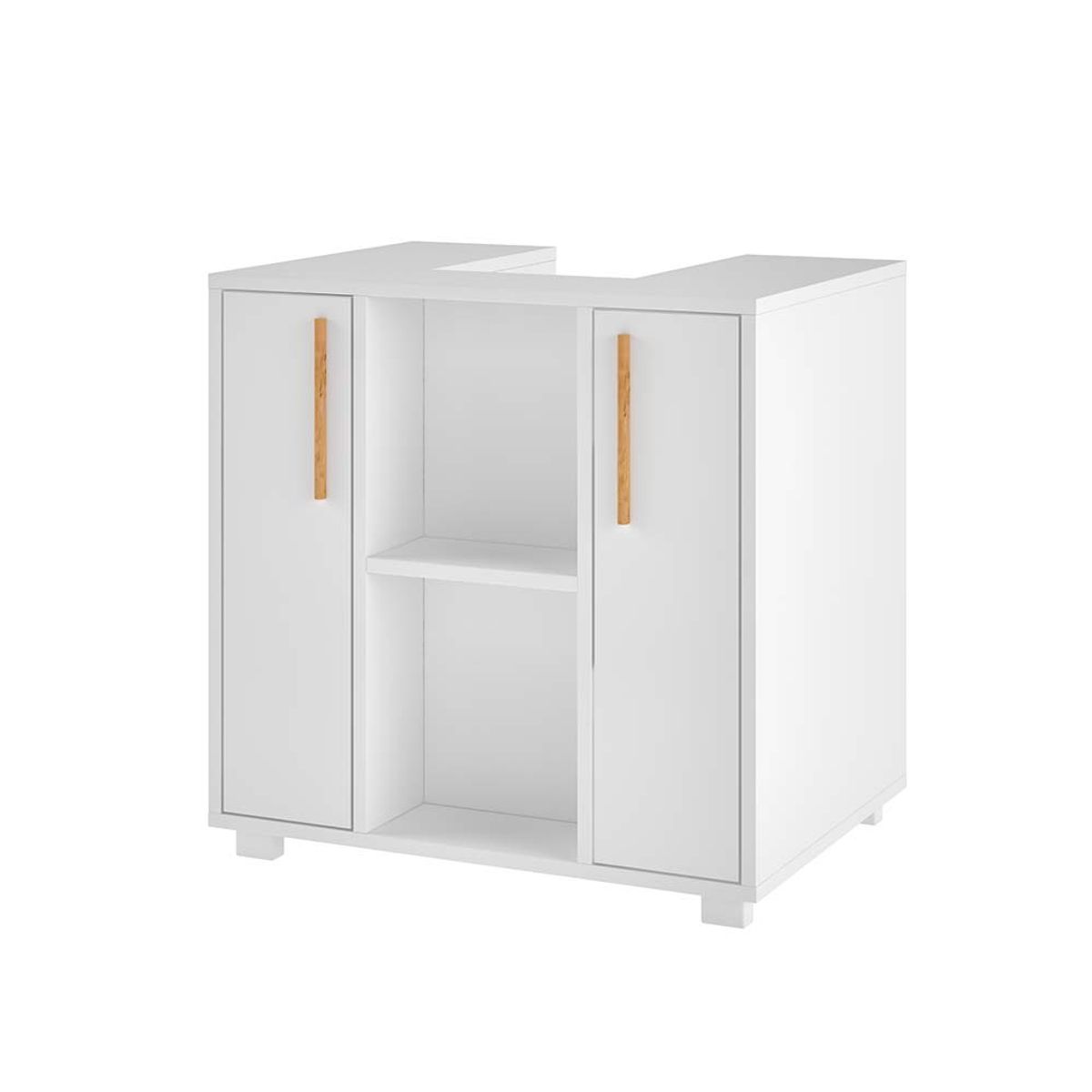 BRV MOVEIS - Vanitorio para Baño Melvin Blanco y Marrón Claro