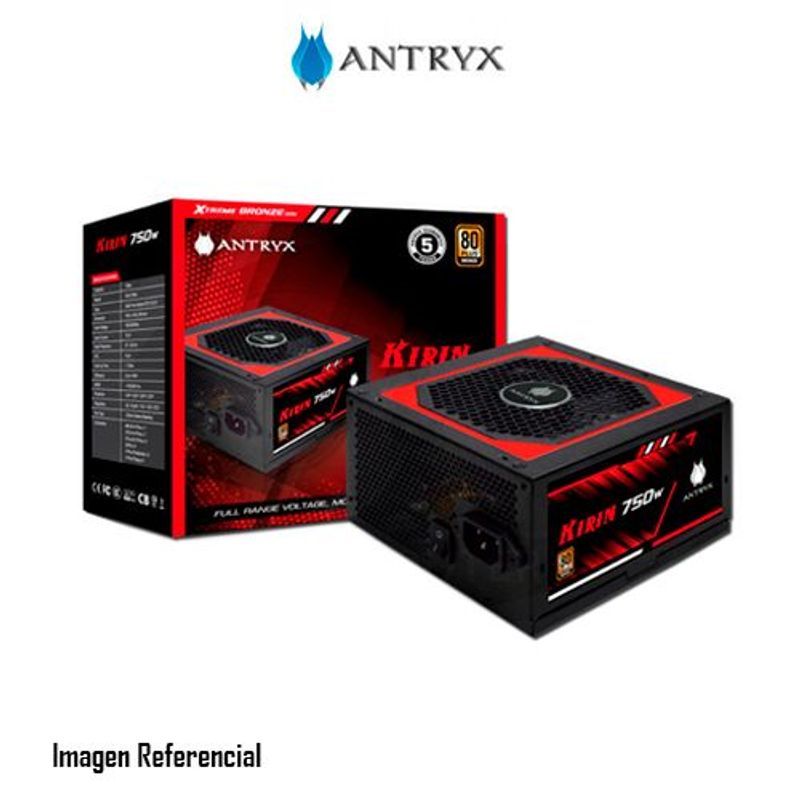 ANTRYX - FUENTE DE PODER ANTRYX 750W KIRIN 80 PLUS BRONZE P/N:AP-KB750