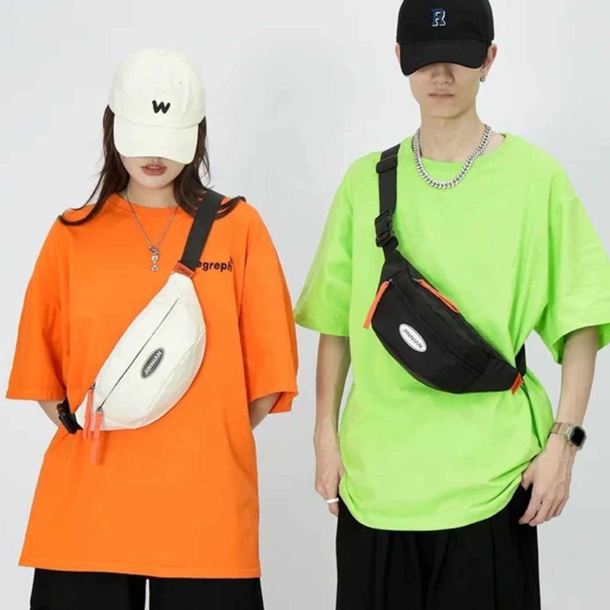 GENERICO - Canguro de Hombre Mujer Estilo Japones Riñonera de Accesorios Unisex