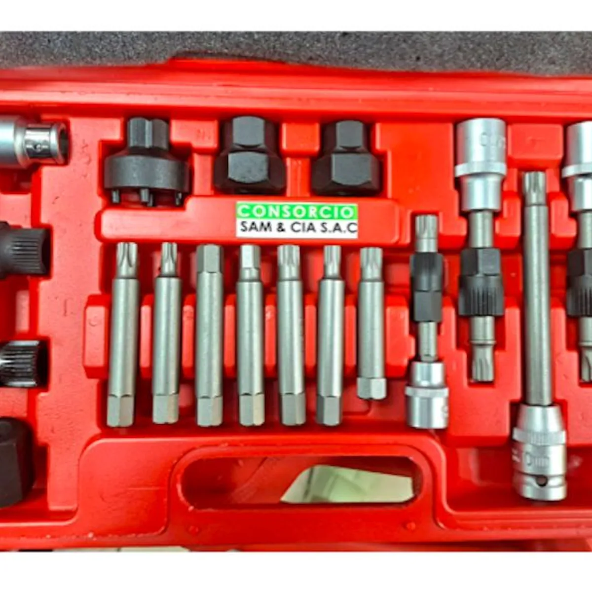 GENERICO - JUEGO EXTRACTOR INSTALADOR POLEAS ALTERNADOR 18PCS WORKTOOLS