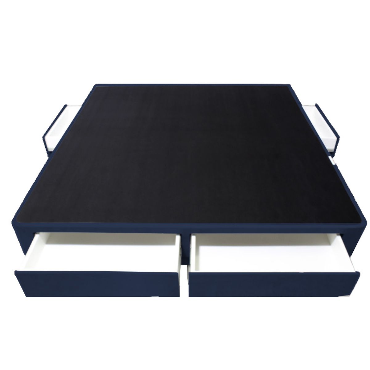 BARAKA HOME - Base de Cama Wels 4 Cajones King Americano - Azul Marino