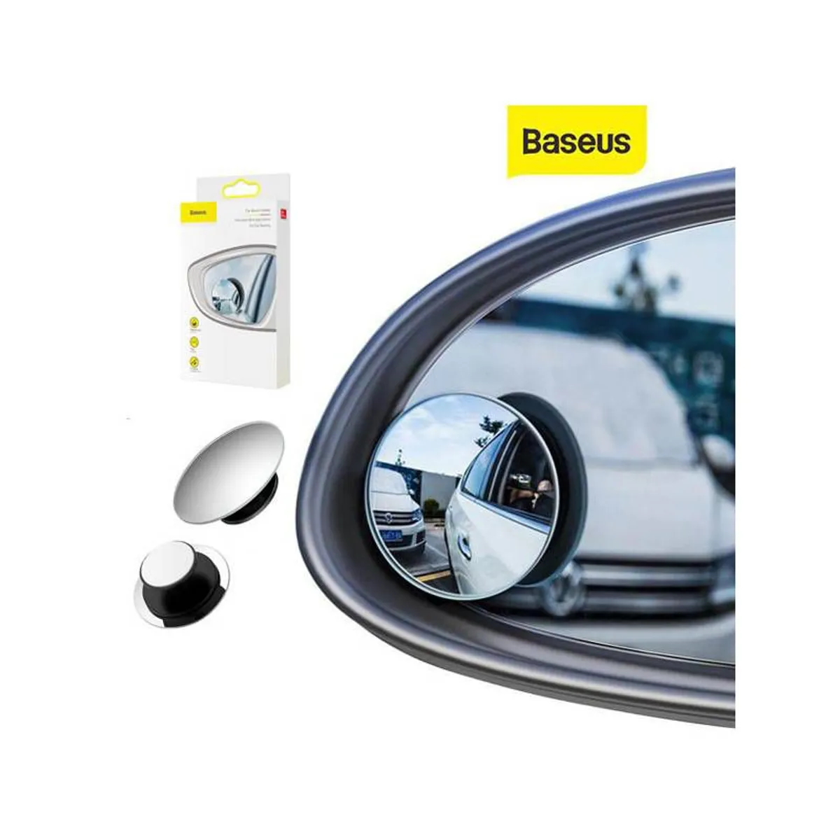 BASEUS - Espejo BASEUS 2PCS Para Auto 360° HD De Punto Ciego