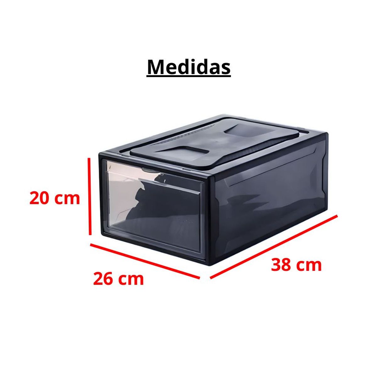 GENERICO - Caja de zapatos acrílica