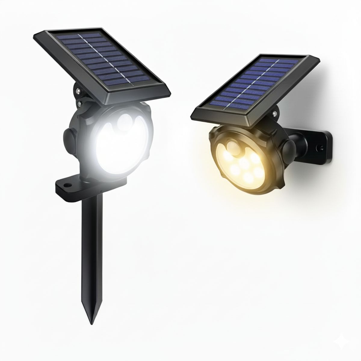 NUVORA - ESTACA SOLAR MULTIUSOS 45W SENSOR DE MOVIMIENTO Y LUZ PERMANENTE