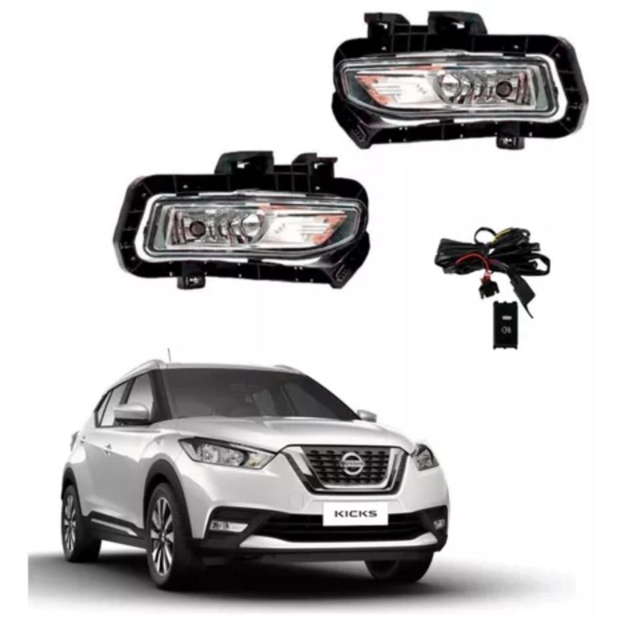 GENERICO - FAROS NEBLINEROS NISSAN KICKS 2016 2017 2018 2019 2020