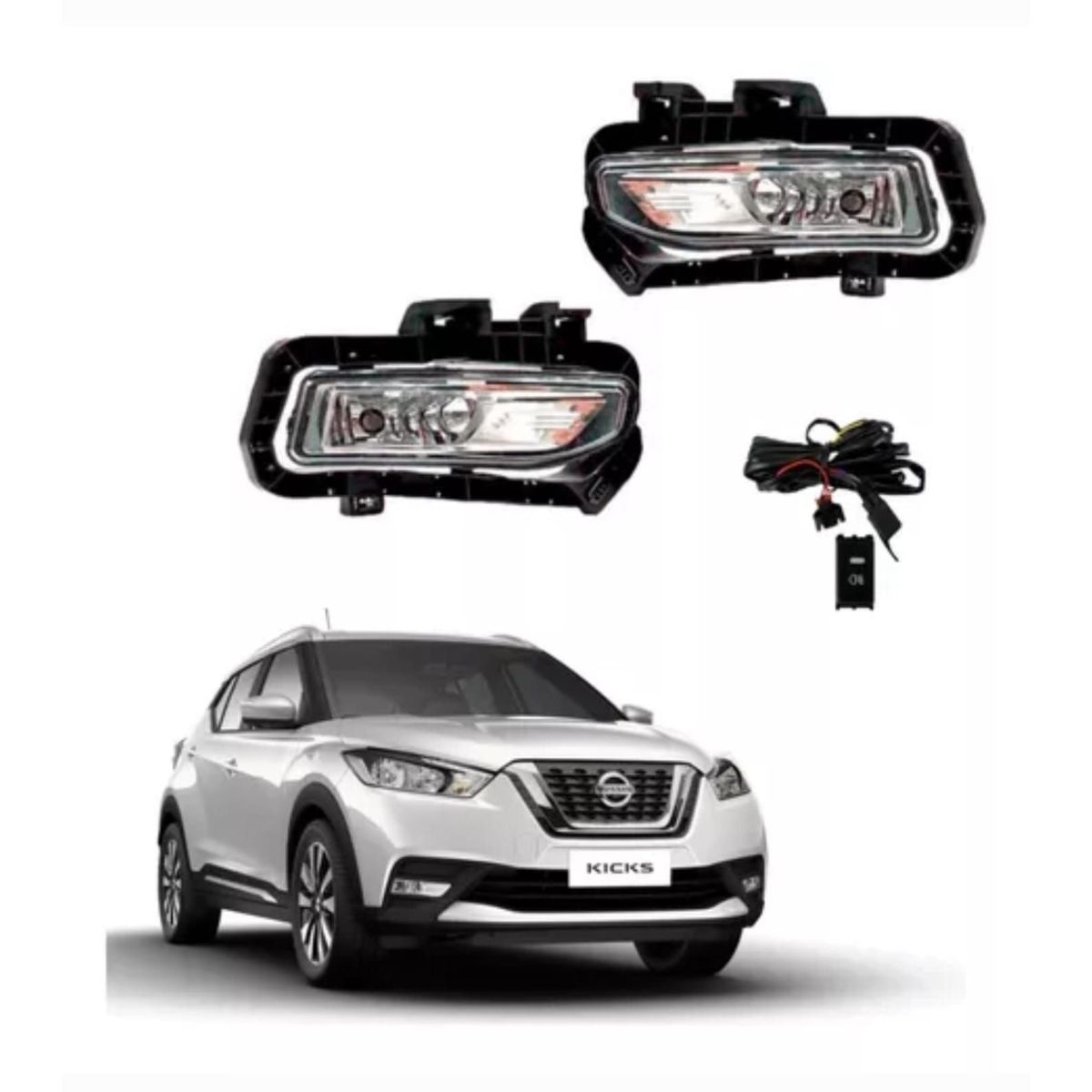 GENERICO - FAROS NEBLINEROS NISSAN KICKS 2016 2017 2018 2019 2020