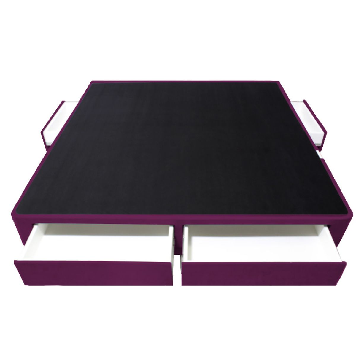 BARAKA HOME - Base de Cama Wels 4 Cajones King Americano - Púrpura