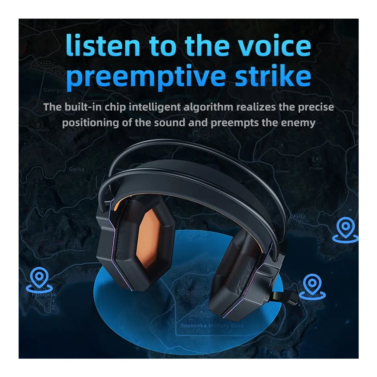 TRANYOO - Audífonos Para PC Gamer con Luz LED RGB + Micrófono Tranyoo T-H4