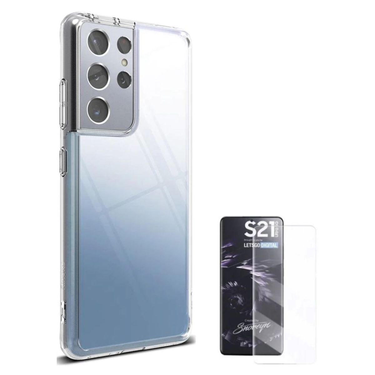 RINGKE - CASE RINGKE FUSION SAMSUNG S21 ULTRA Y VIDRIO UV