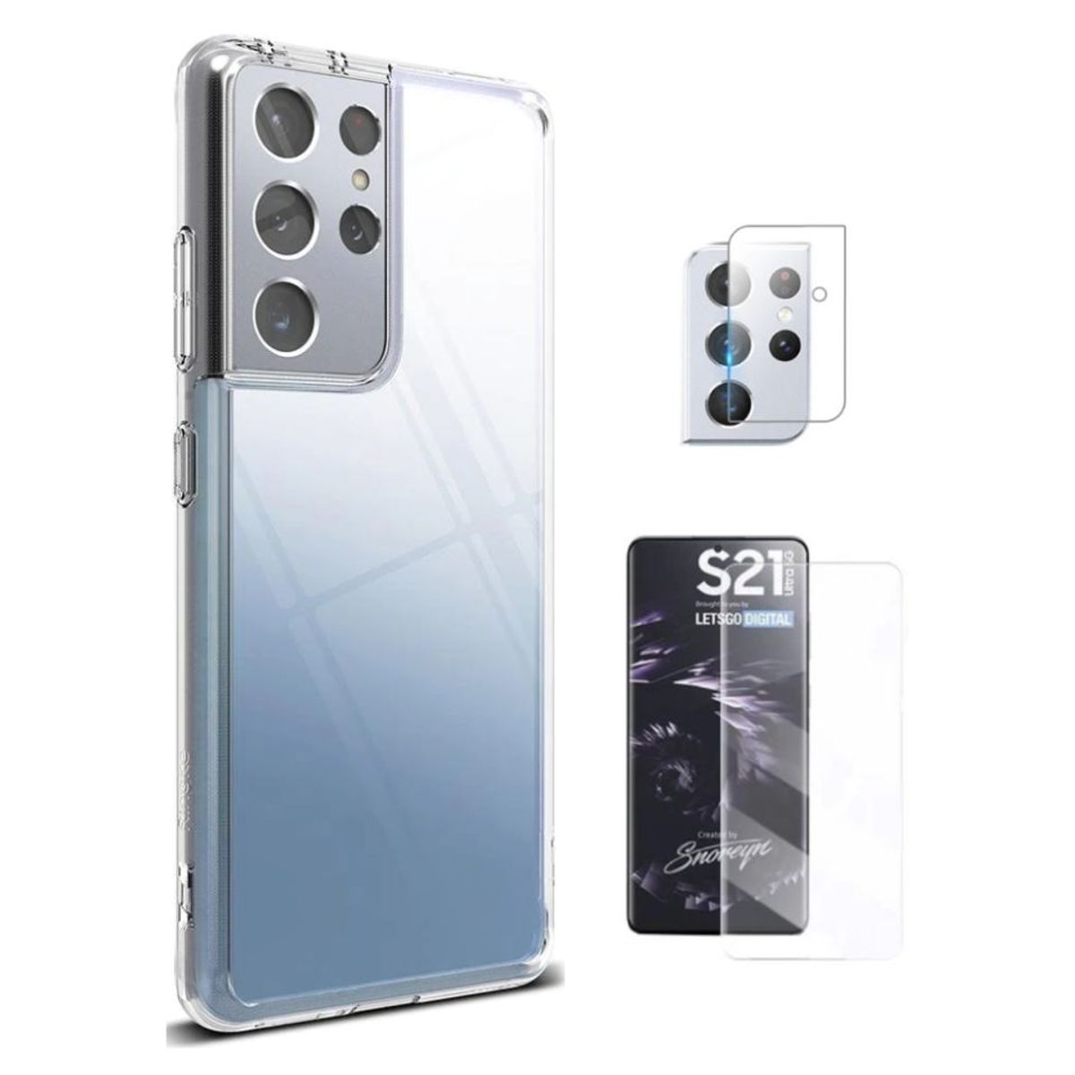 RINGKE - CASE RINGKE FUSION SAMSUNG S21 ULTRA Y VIDRIO UV