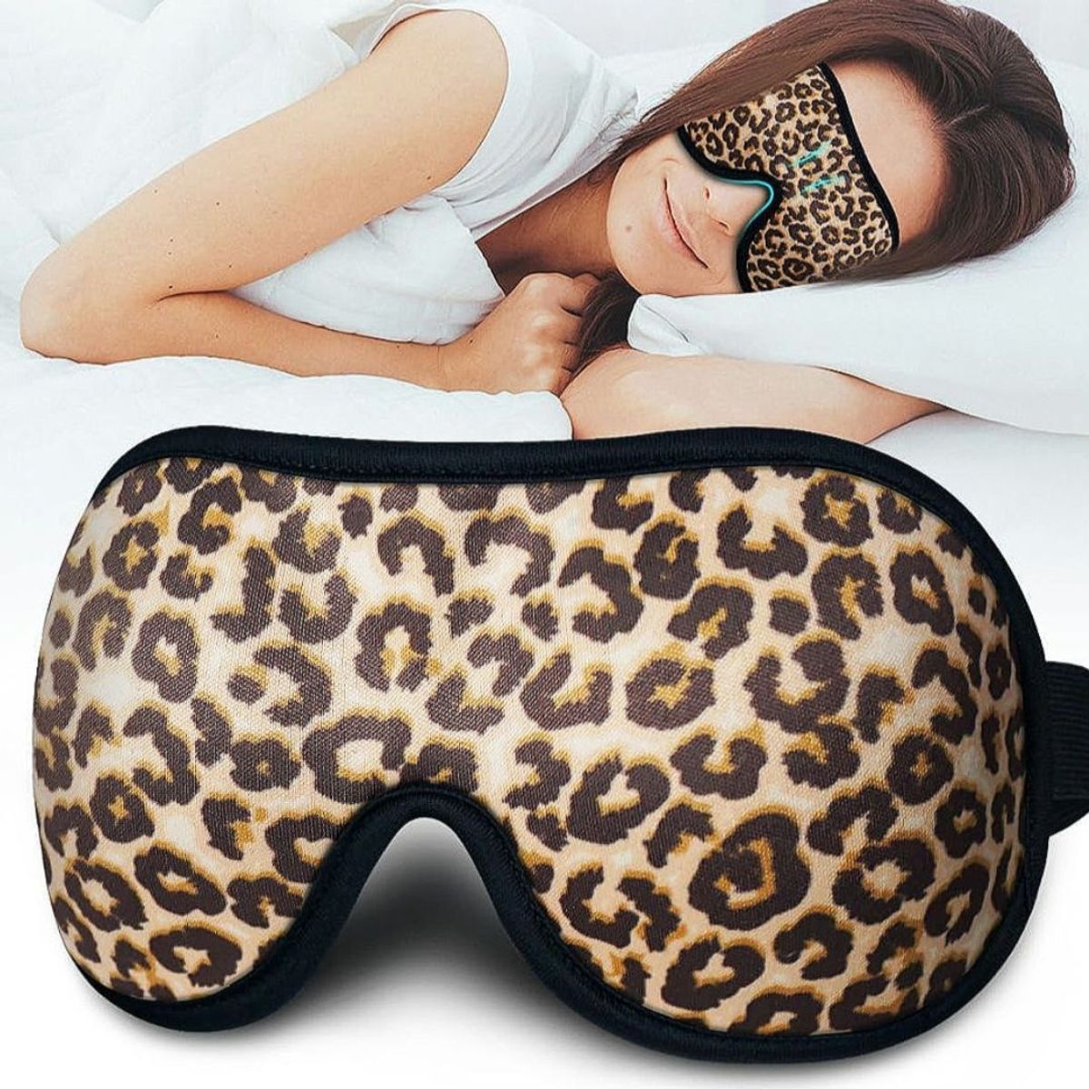 GENERICO - Antifaz Mascara para dormir Unisex Liviano Contorno 3D Animal Print - YOUIGE