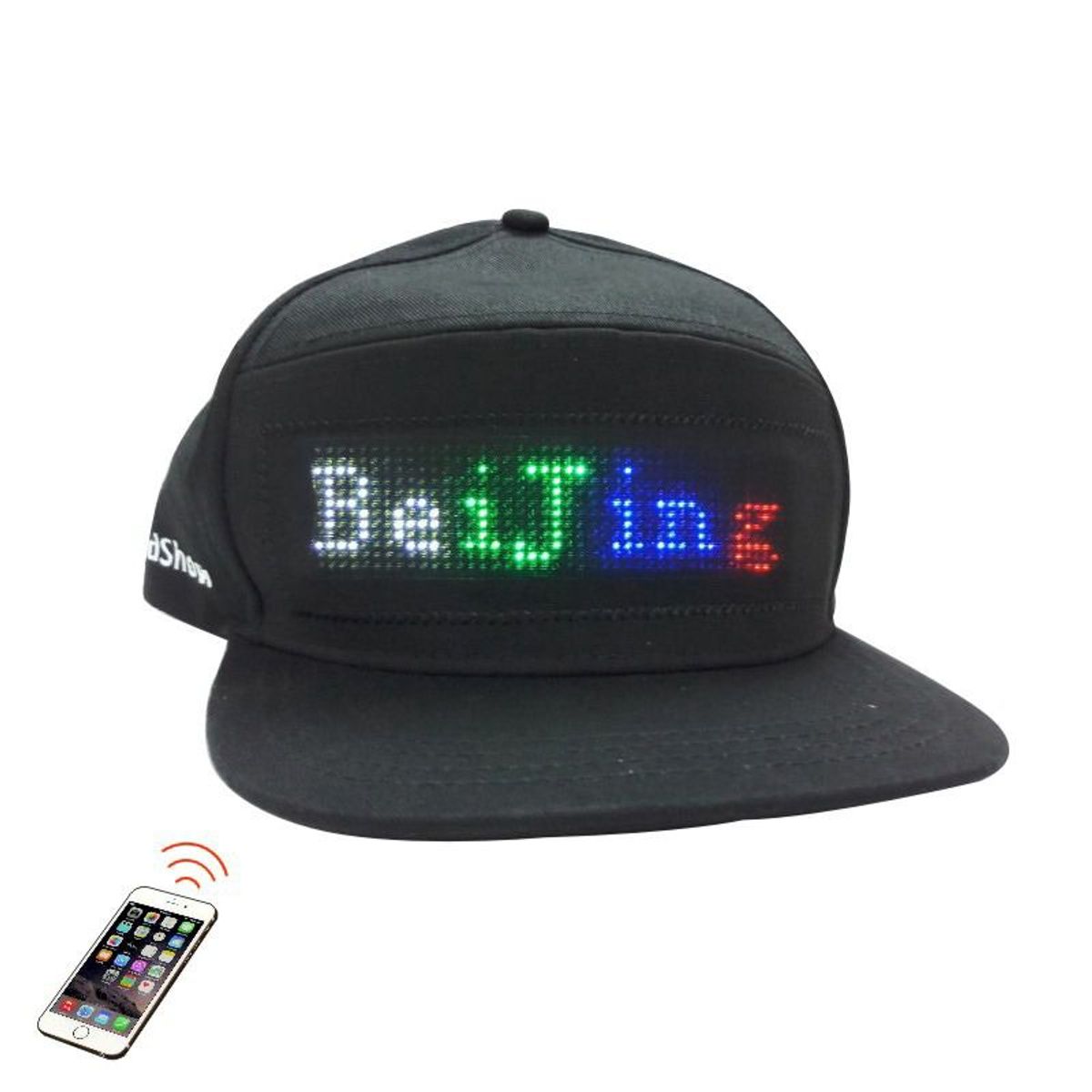 GENERICO - GORRA PANTALLA LUZ LED PERSONALIZABLES CON APLICATIVO SMART