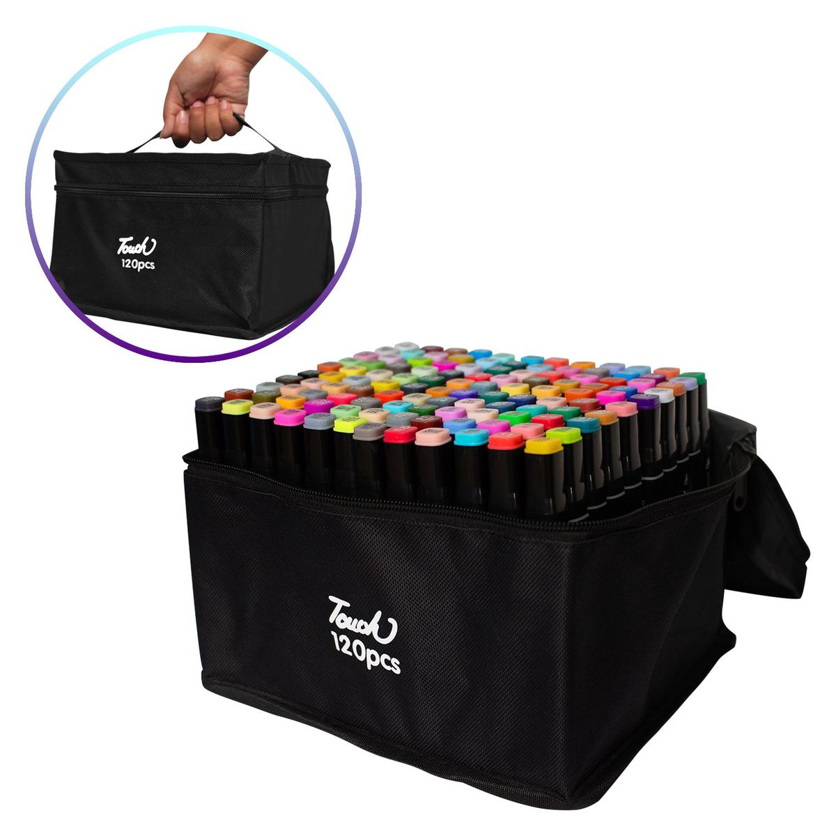 BUYPAL - Set 120 Plumones Touch Doble Punta