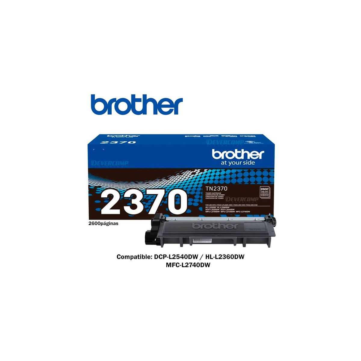 BROTHER - Toner Brother TN-2370 para DCP-L2540DW HL-L2360DW MFC-L2740DW