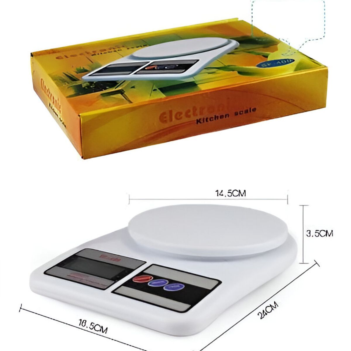GENERICO - gramera Electrónica De Gramo 1g A 10 Kg para Casa Digital