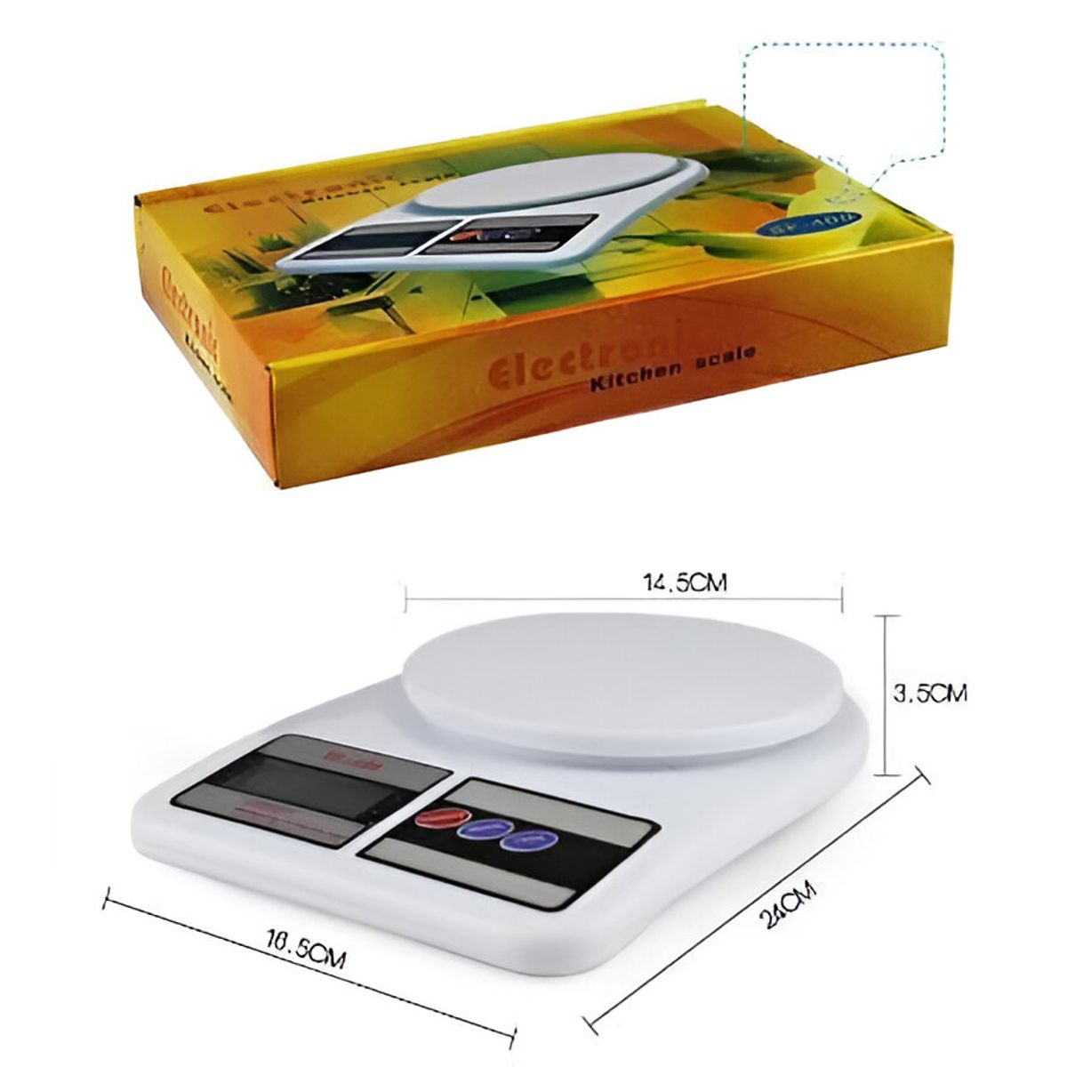 GENERICO - gramera Electrónica De Gramo 1g A 10 Kg para Casa Digital