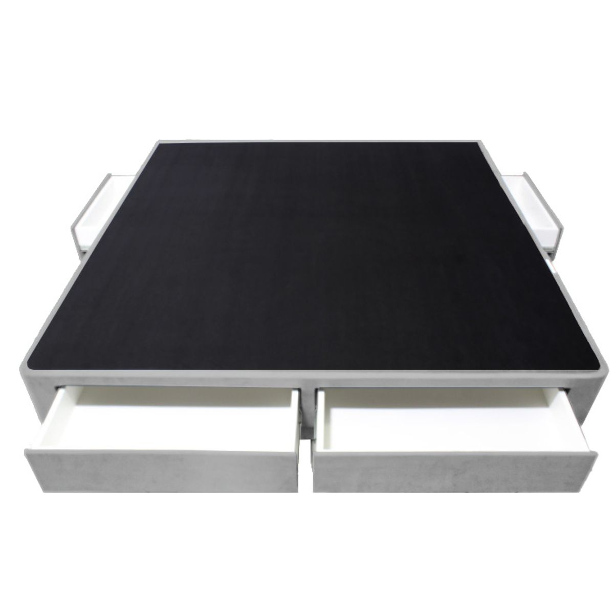 BARAKA HOME - Base de Cama Wels 4 Cajones King Europeo - Gris Claro