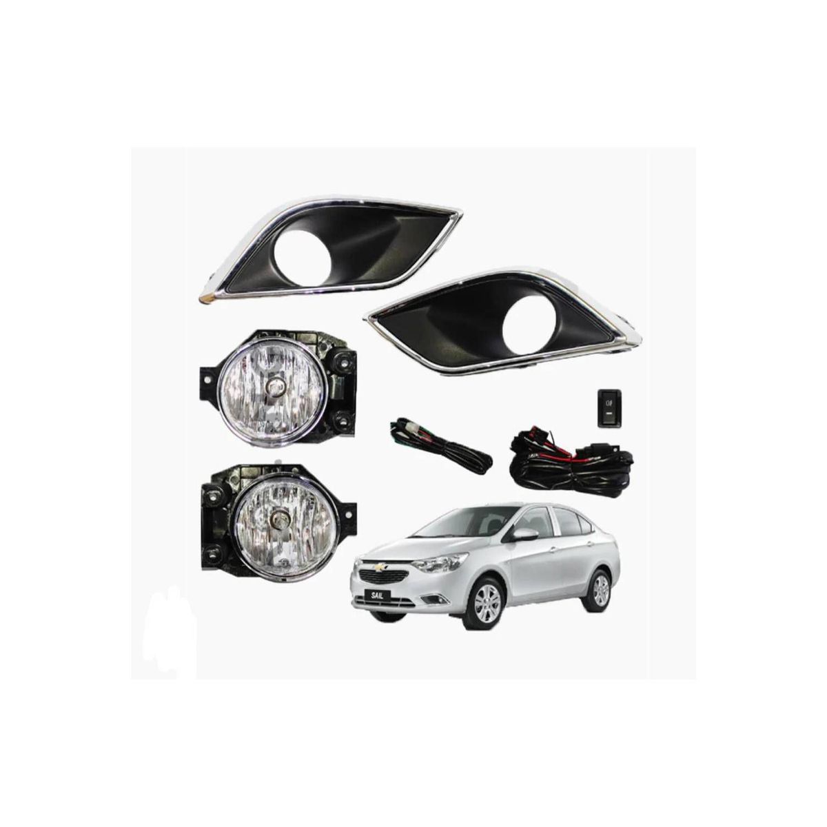 GENERICO - FAROS NEBLINEROS CHEVROLET SAIL 2015 2017 2019 2020 2021