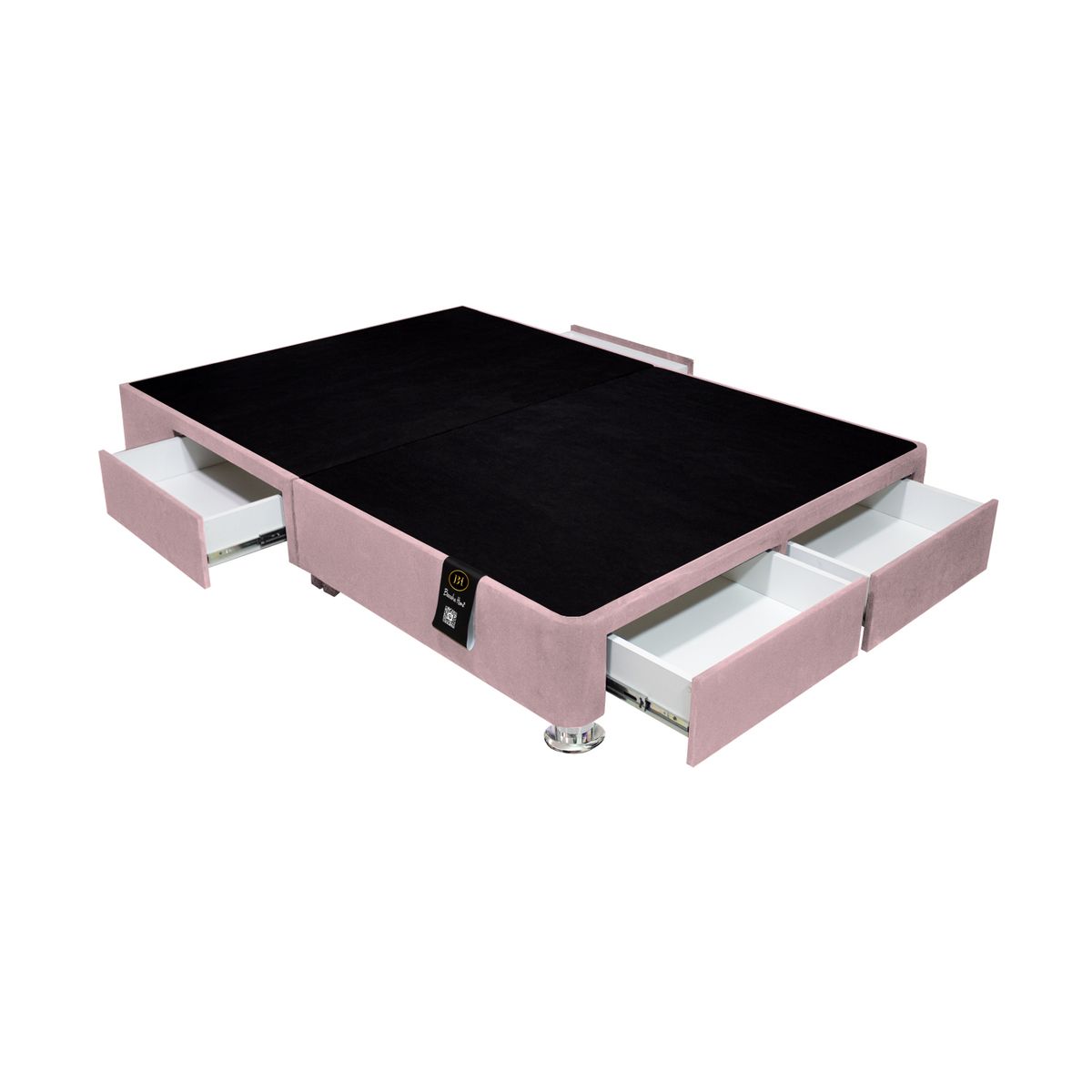 BARAKA HOME - Base de Cama Wels 4 Cajones King Europeo - Rosado