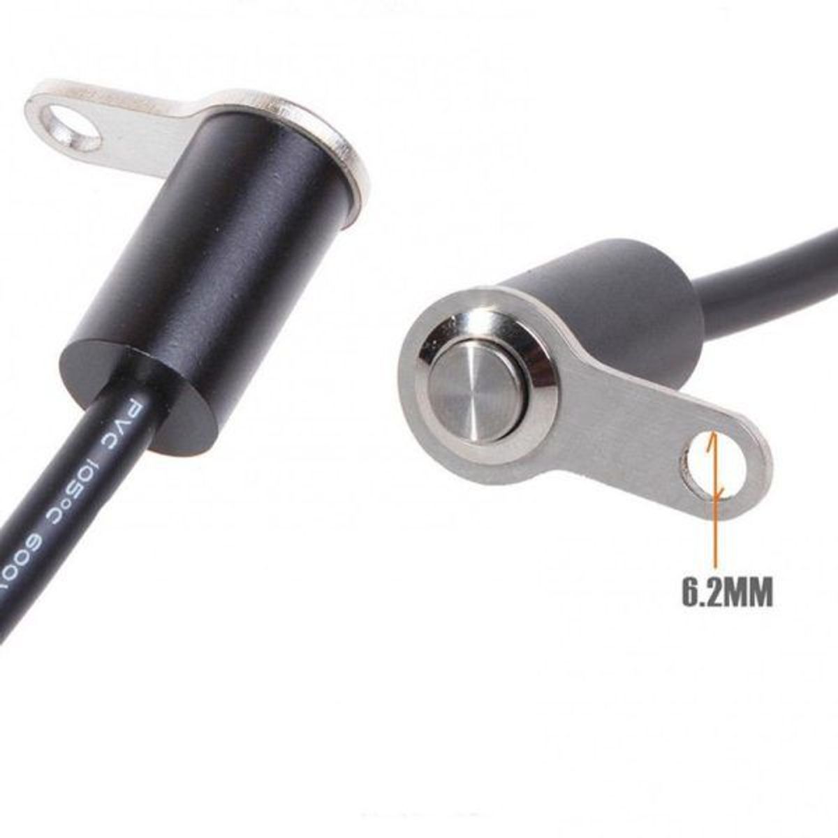 GENERICO - Interruptor Switch Aluminio 1 Botón Con Base Perno