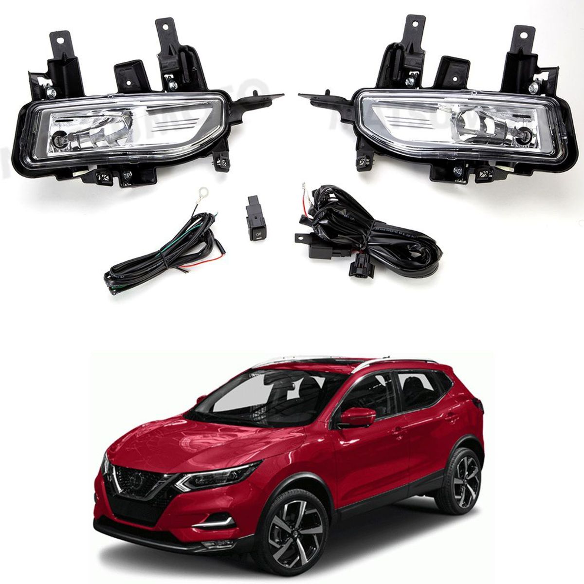 GENERICO - FAROS NEBLINEROS NISSAN QASHQAI 2018 2019 2020 2021