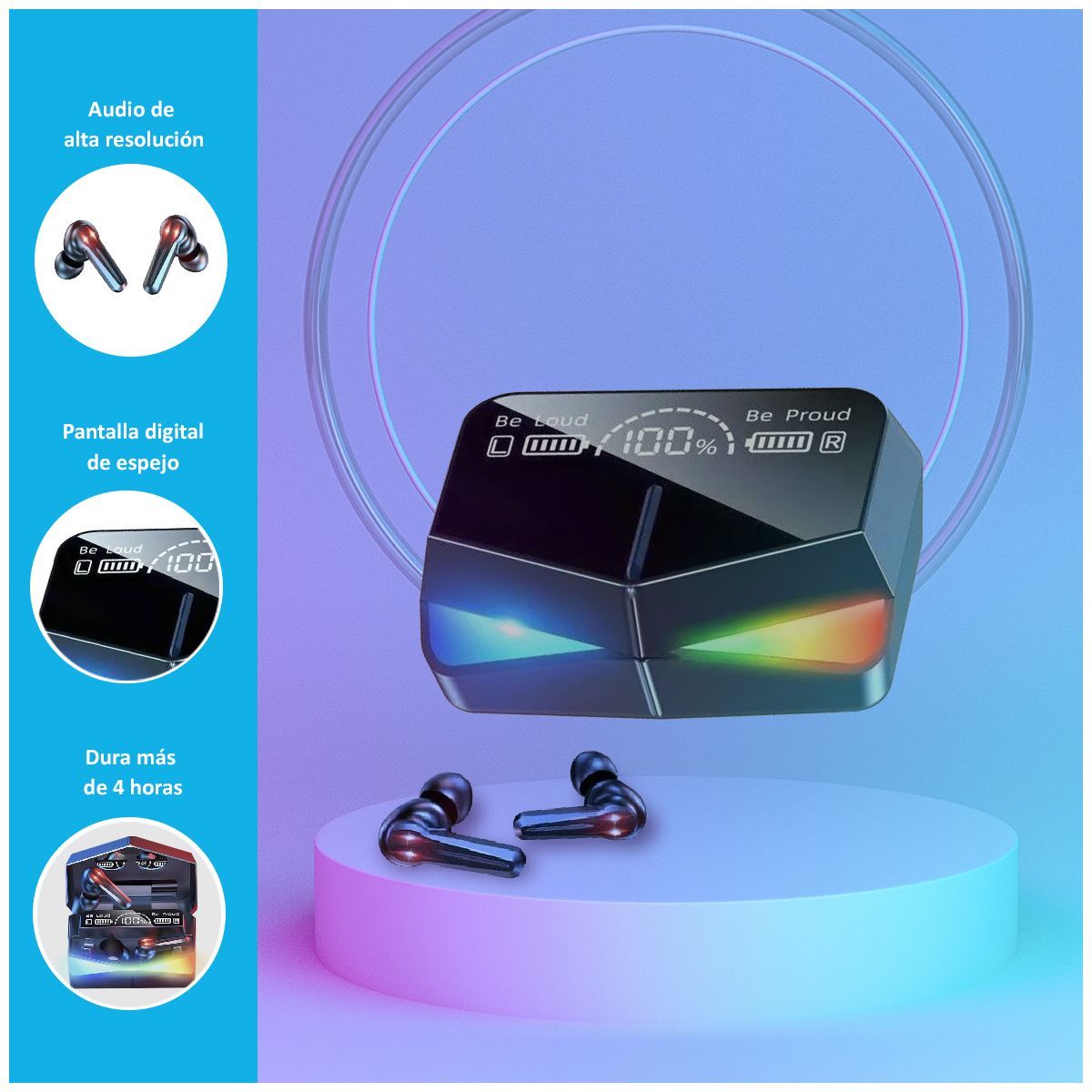 SASARU - Audífonos Gamer M28 Inalámbricos