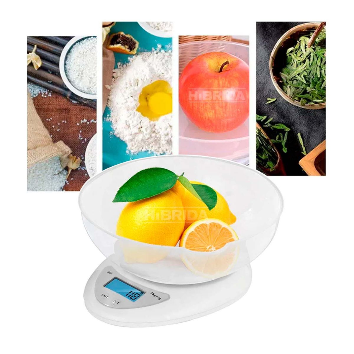 GENERICO - BALANZA GRAMERA DIGITAL 5KG BÁSCULA ALIMENTOS COCINA CHEF - LP-B