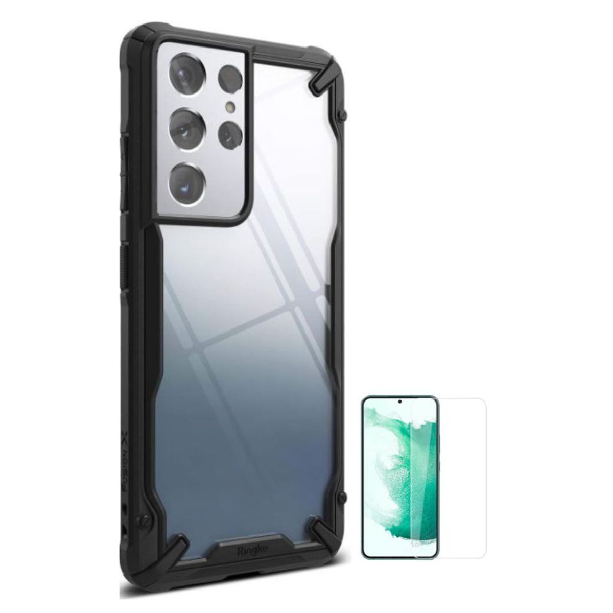 RINGKE - CASE RINGKE FUSION X SAMSUNG S21 ULTRA Y VIDRIO