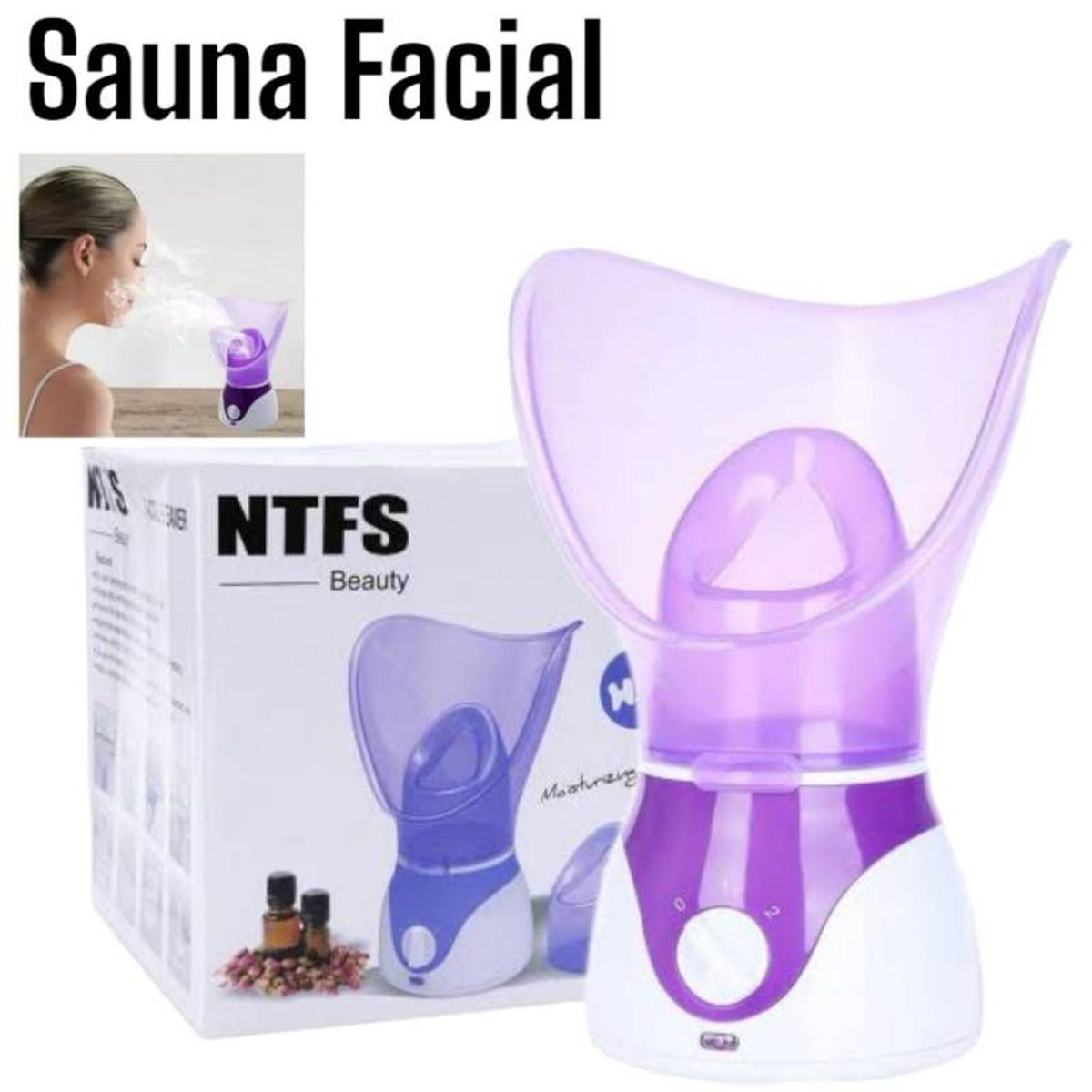 GENERICO - Vaporizador facial nano iónico para el hogar sauna facial