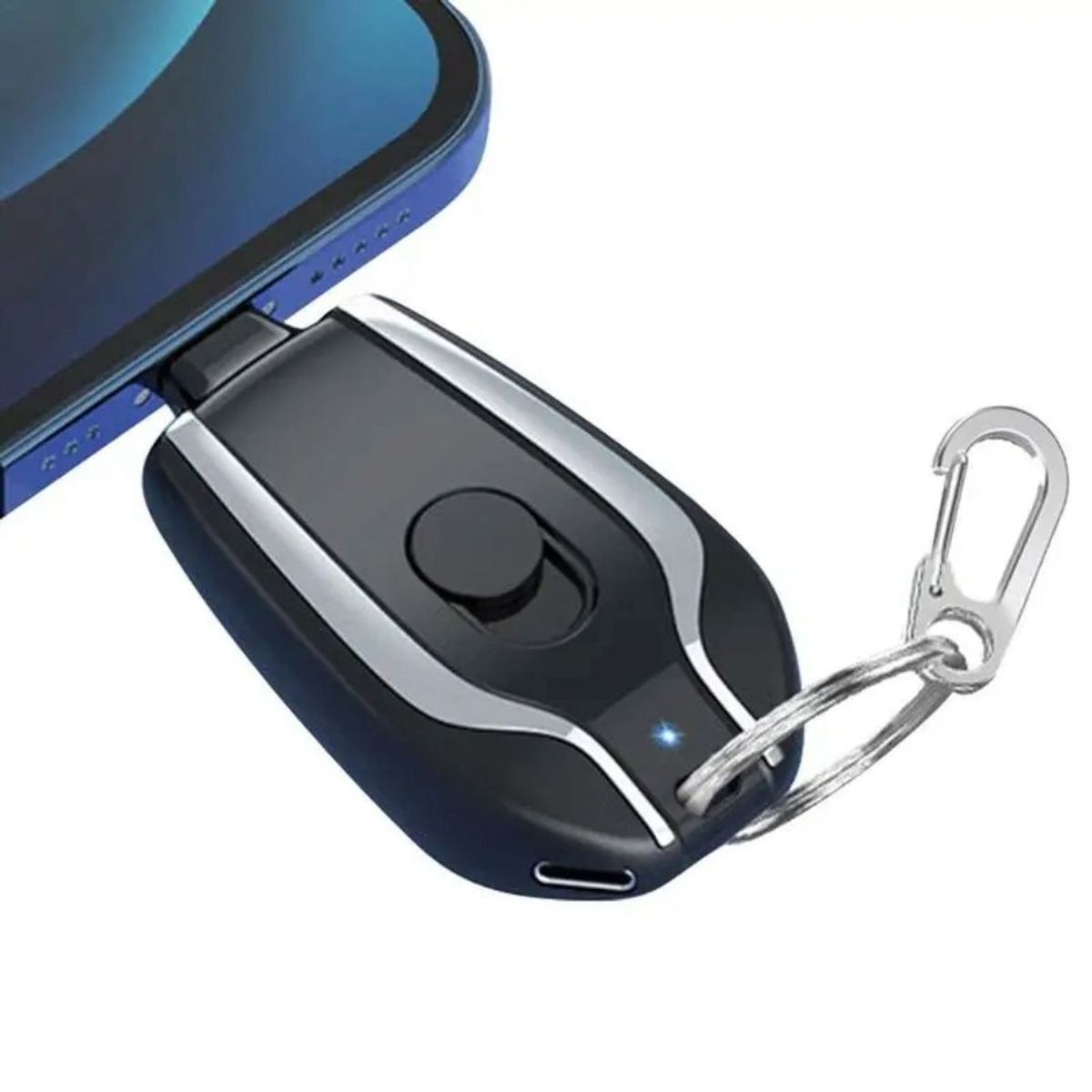 GENERICO - Cargdor de Celular Portatil Llavero de Emergencia Negro