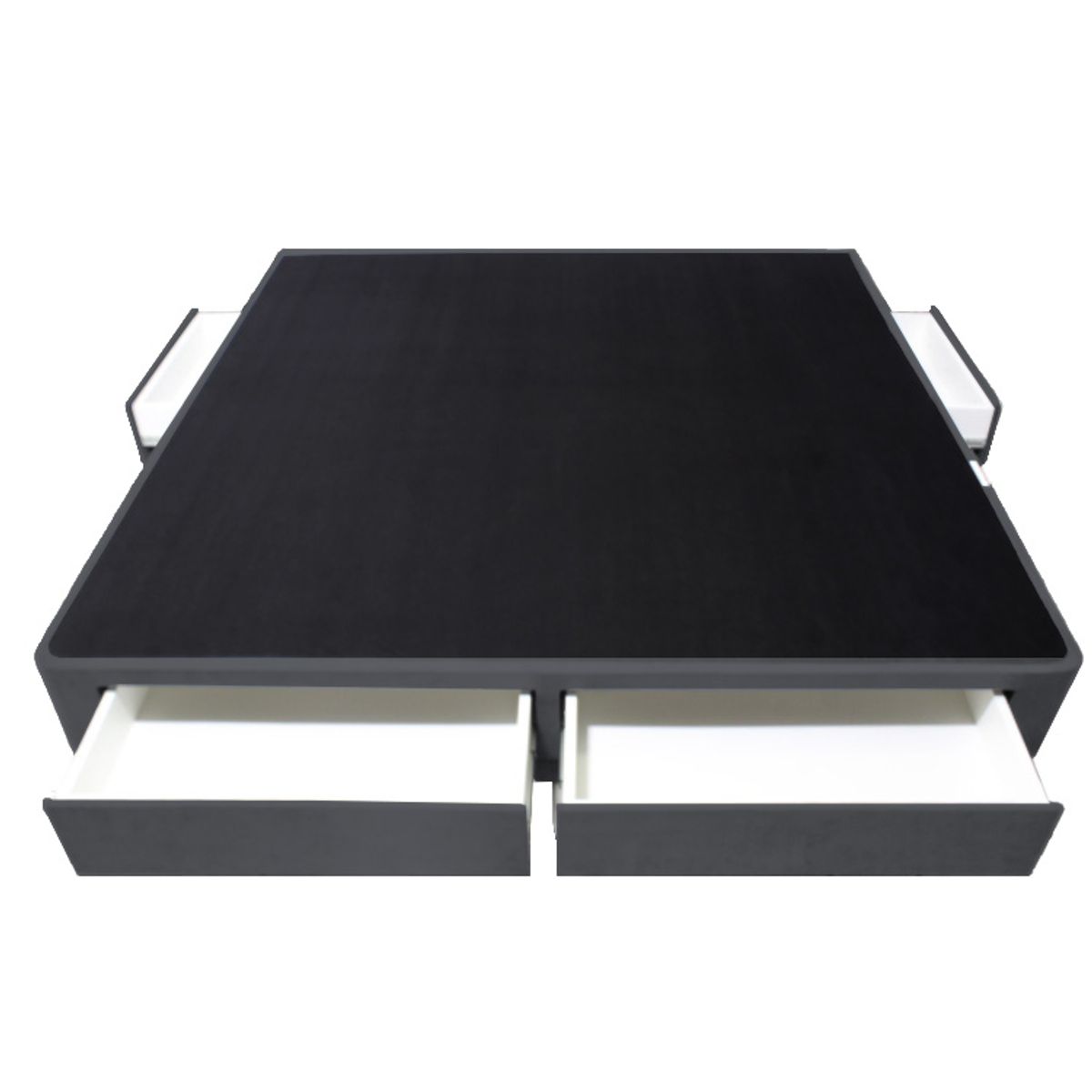 BARAKA HOME - Base de Cama Wels 4 Cajones King Europeo - Gris Oscuro