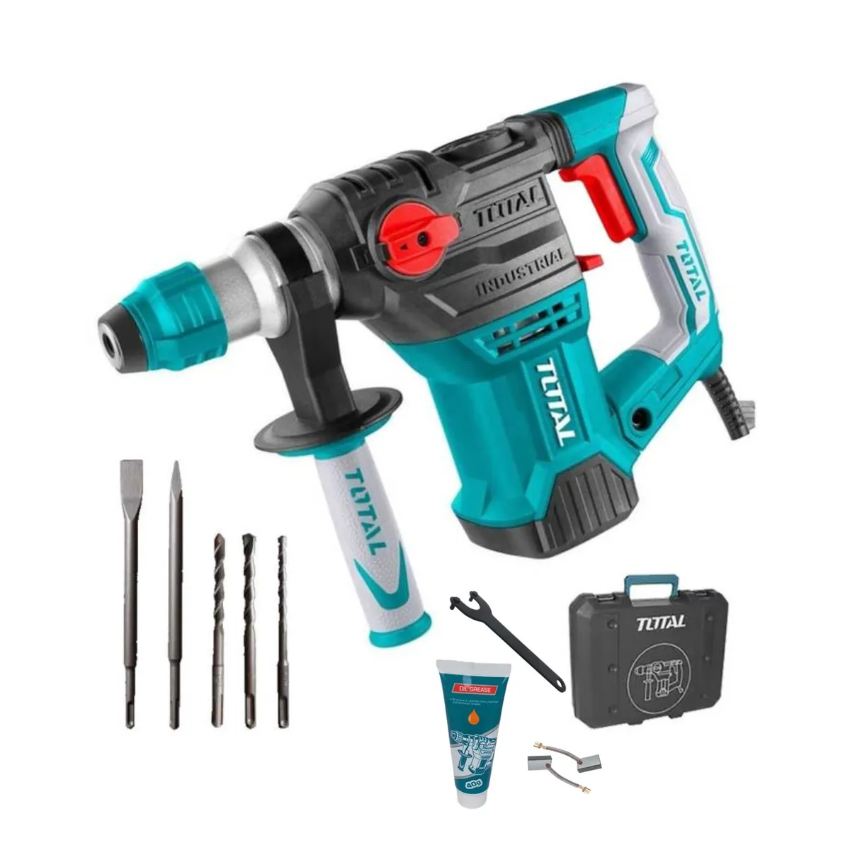 TOTAL TOOLS - TALADRO ROTOMARTILLO SDS PLUS 1500W 850 RPM TOTAL - TH1153216