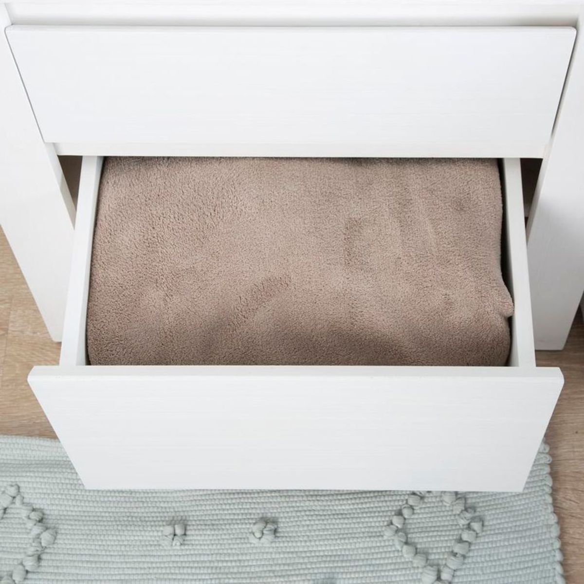 TU MESITA - Mesa de Noche Minimalista Iggy 2 Cajones TU MESITA