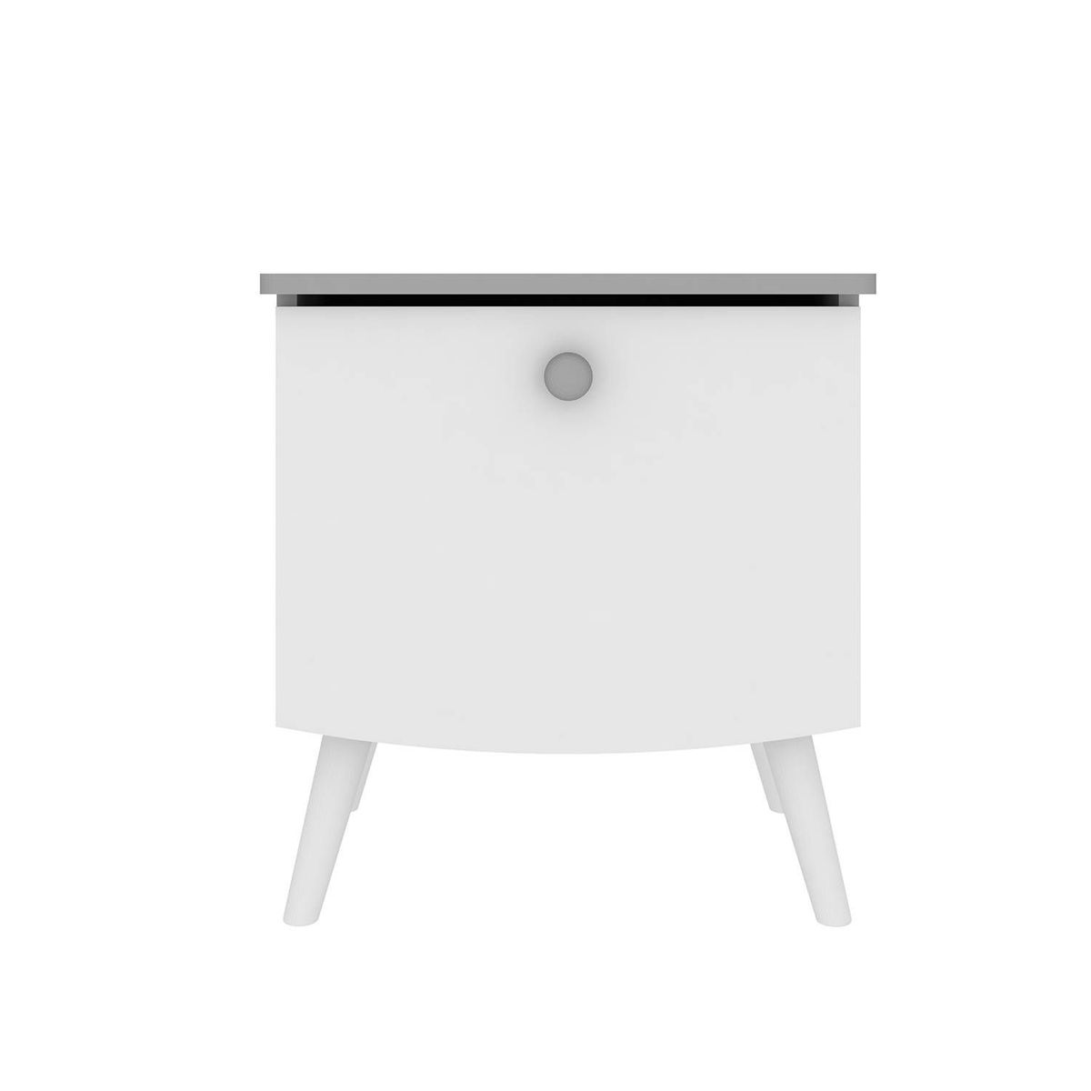 TU MESITA - Velador Tu Mesita Vintage Blanco 1 Cajón TU MESITA