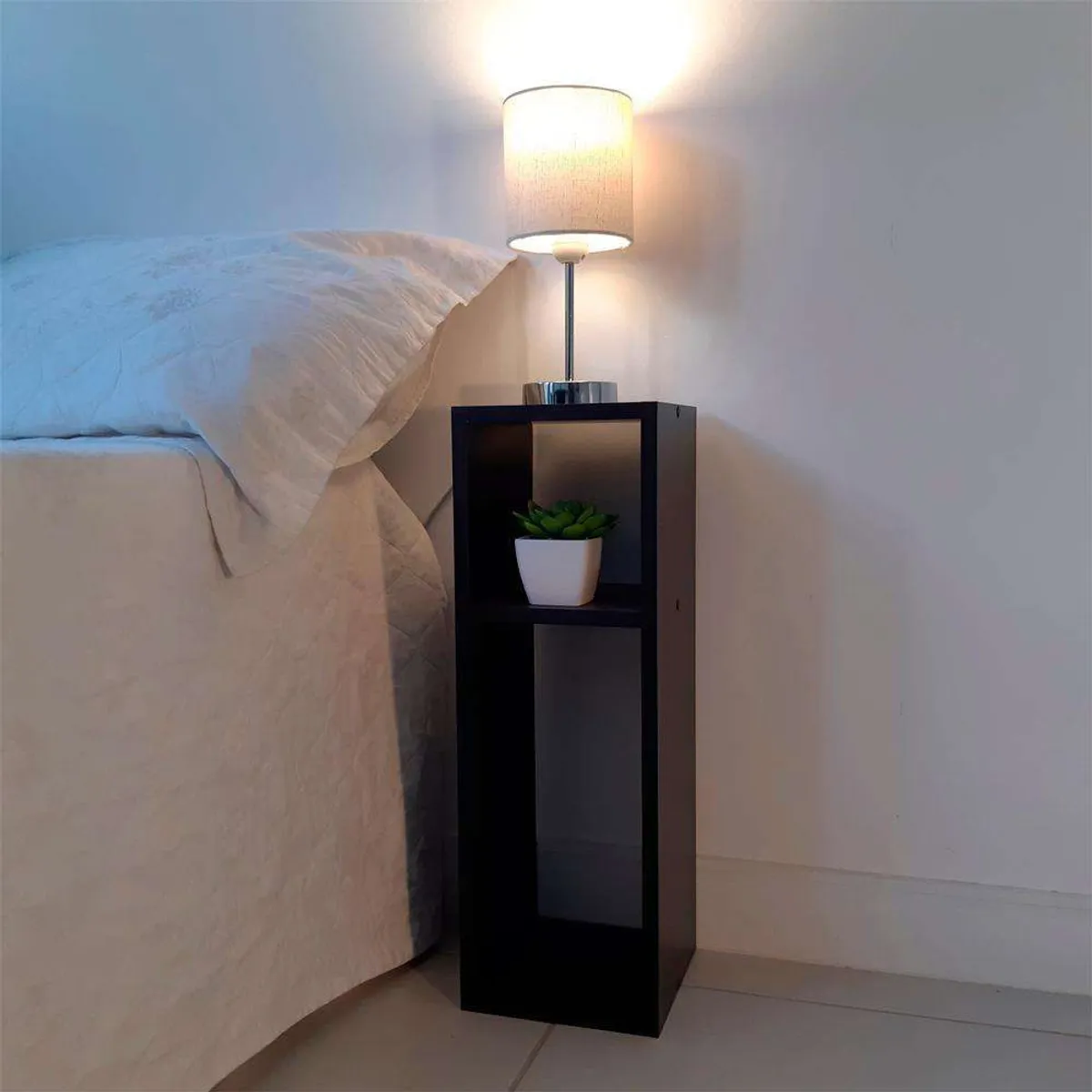 TU MESITA - Velador práctico Pascal color Negro TU MESITA