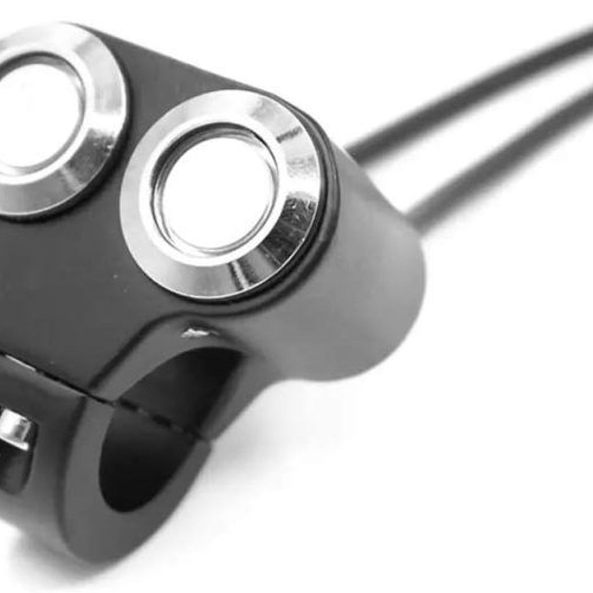 GENERICO - Interruptor Switch Aluminio 2 Botones para Moto