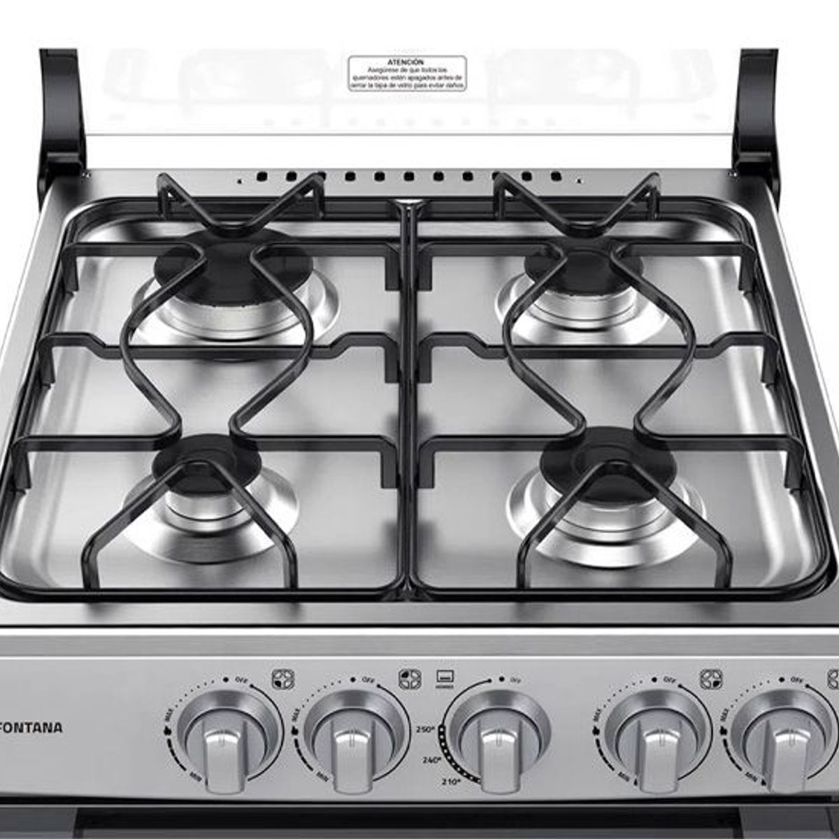 INDURAMA - Cocina a gas Indurama de 4 Hornillas gris  fontana