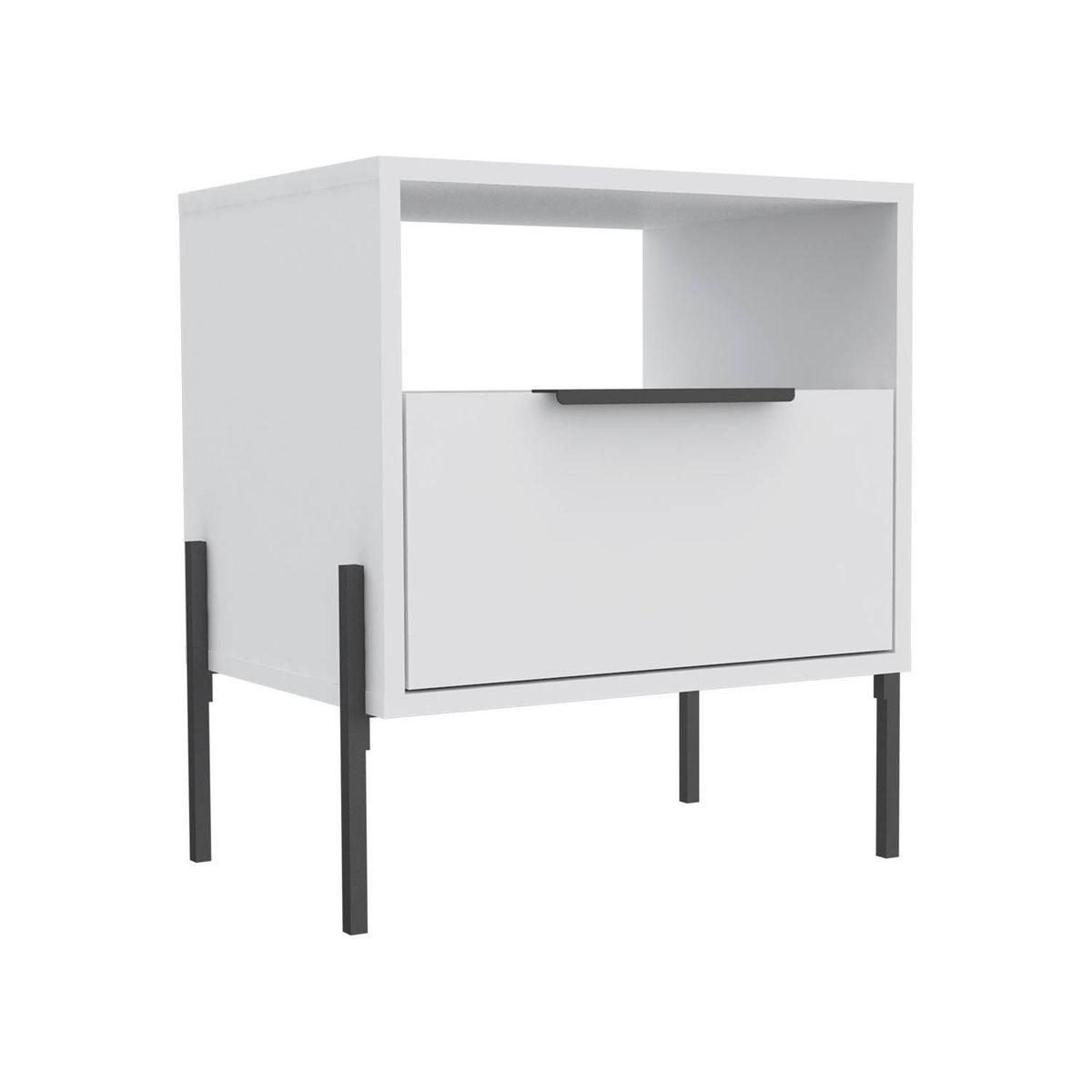 TU MESITA - Velador Infantil 1 cajón Fabri color Blanco TU MESITA