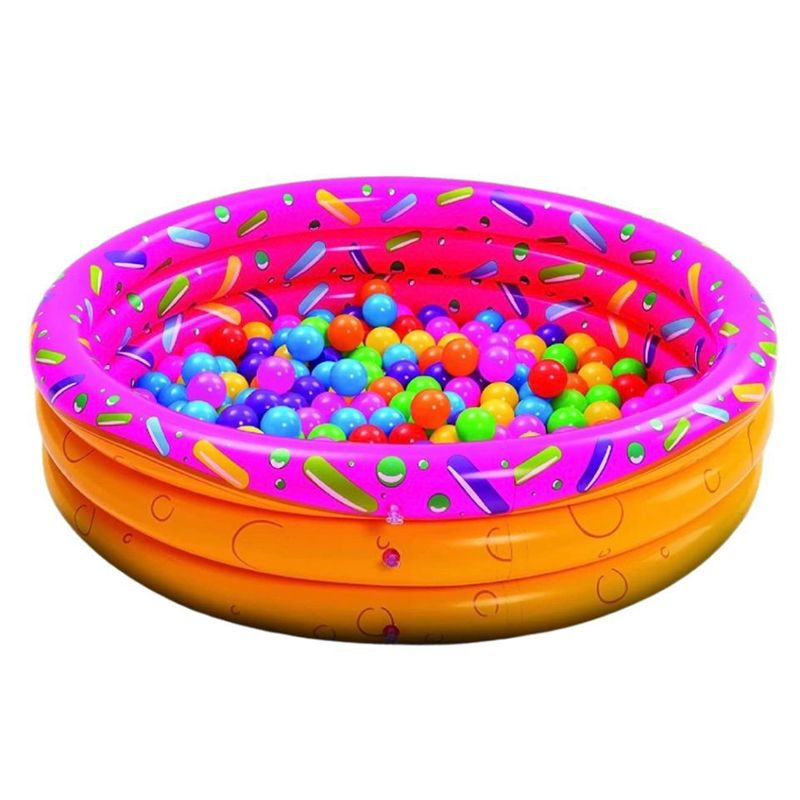 GENERICO - PISCINA INFLABLE PARA NIÑOS COLOR ROSA