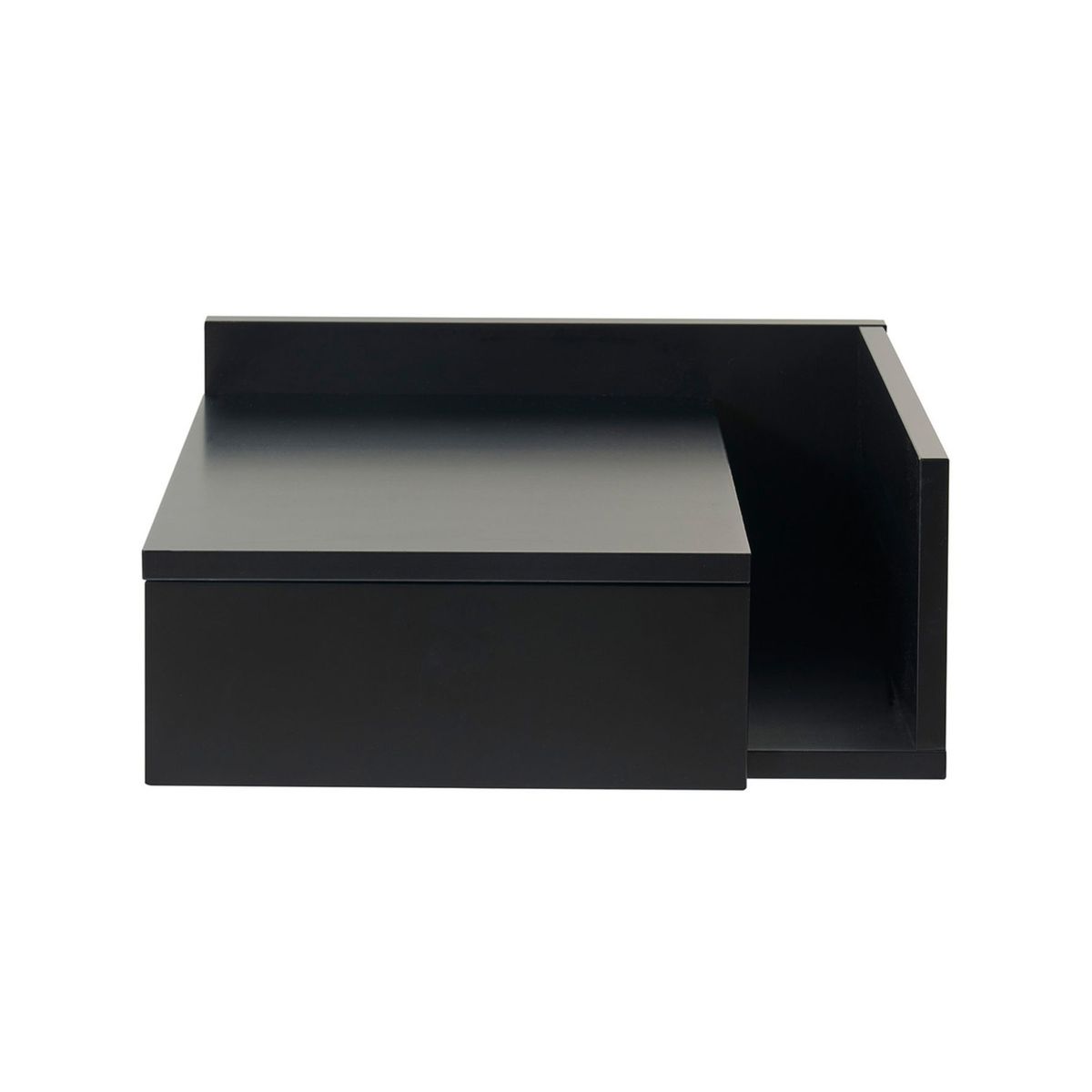 TU MESITA - Velador Flotante 1 cajon Ancora color Negro TU MESITA