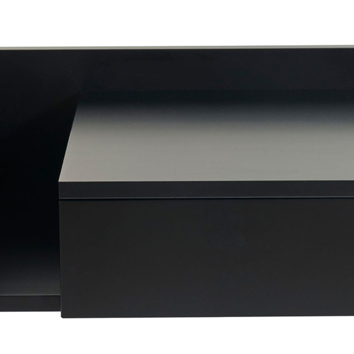 TU MESITA - Velador Flotante 1 cajon Ancora color Negro TU MESITA