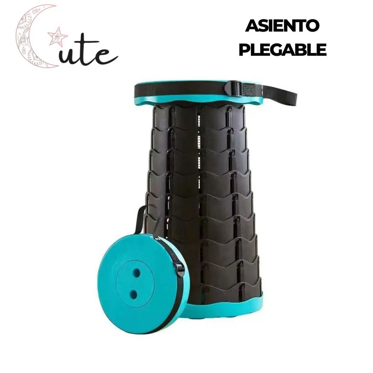 GENERICO - ASIENTO PLEGABLE COLOR ENTERO