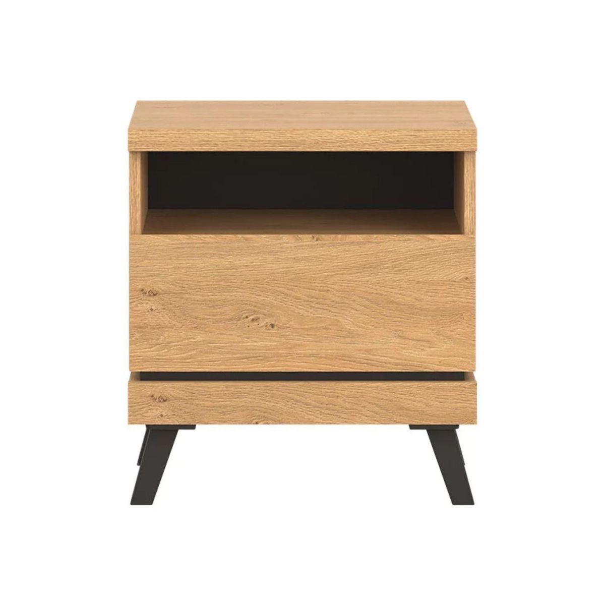 TU MESITA - Velador Mesa de Noche Penton 1 cajón TU MESITA color Duna