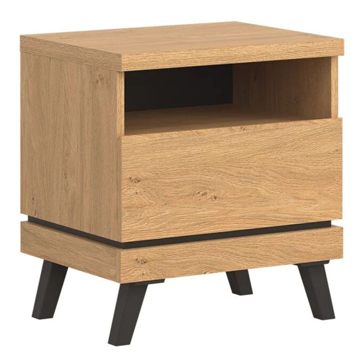 TU MESITA - Velador Mesa de Noche Penton 1 cajón TU MESITA color Duna